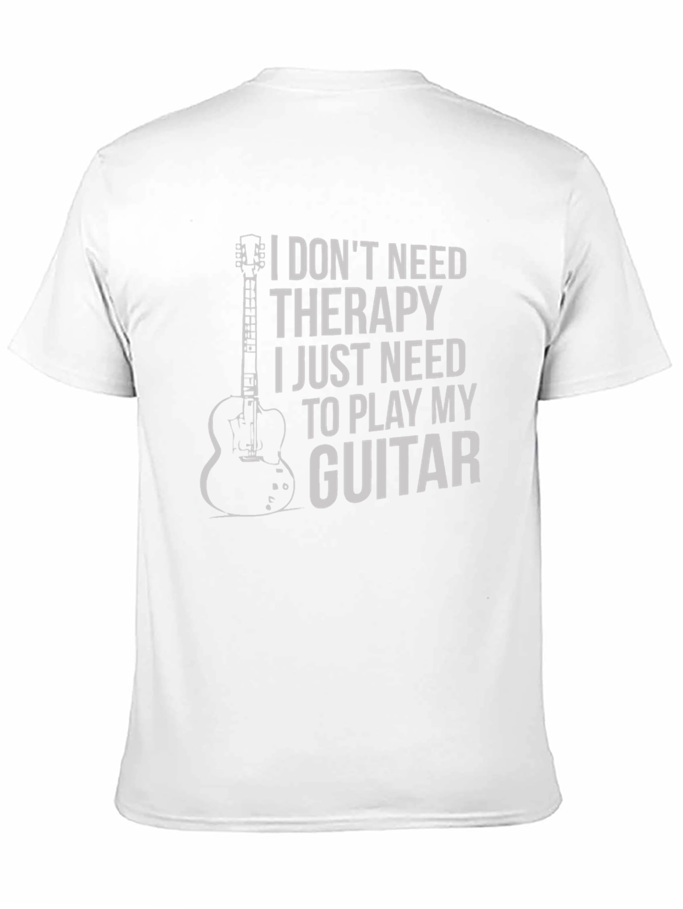 Black Guitar Therapy Graphic Tee - Musician's Essential view 11