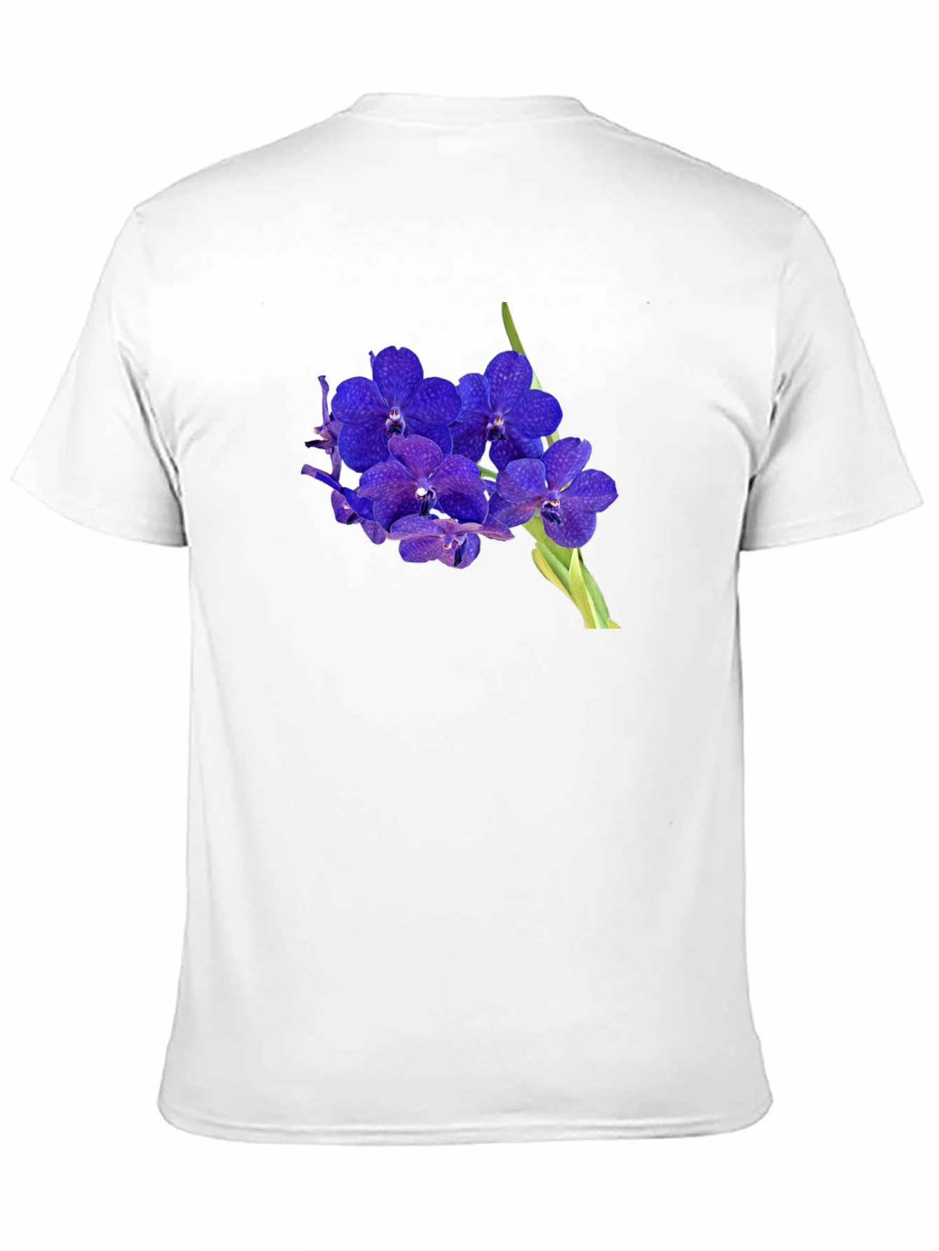 Black Floral Graphic Tee - Stylish Orchid Design view 11