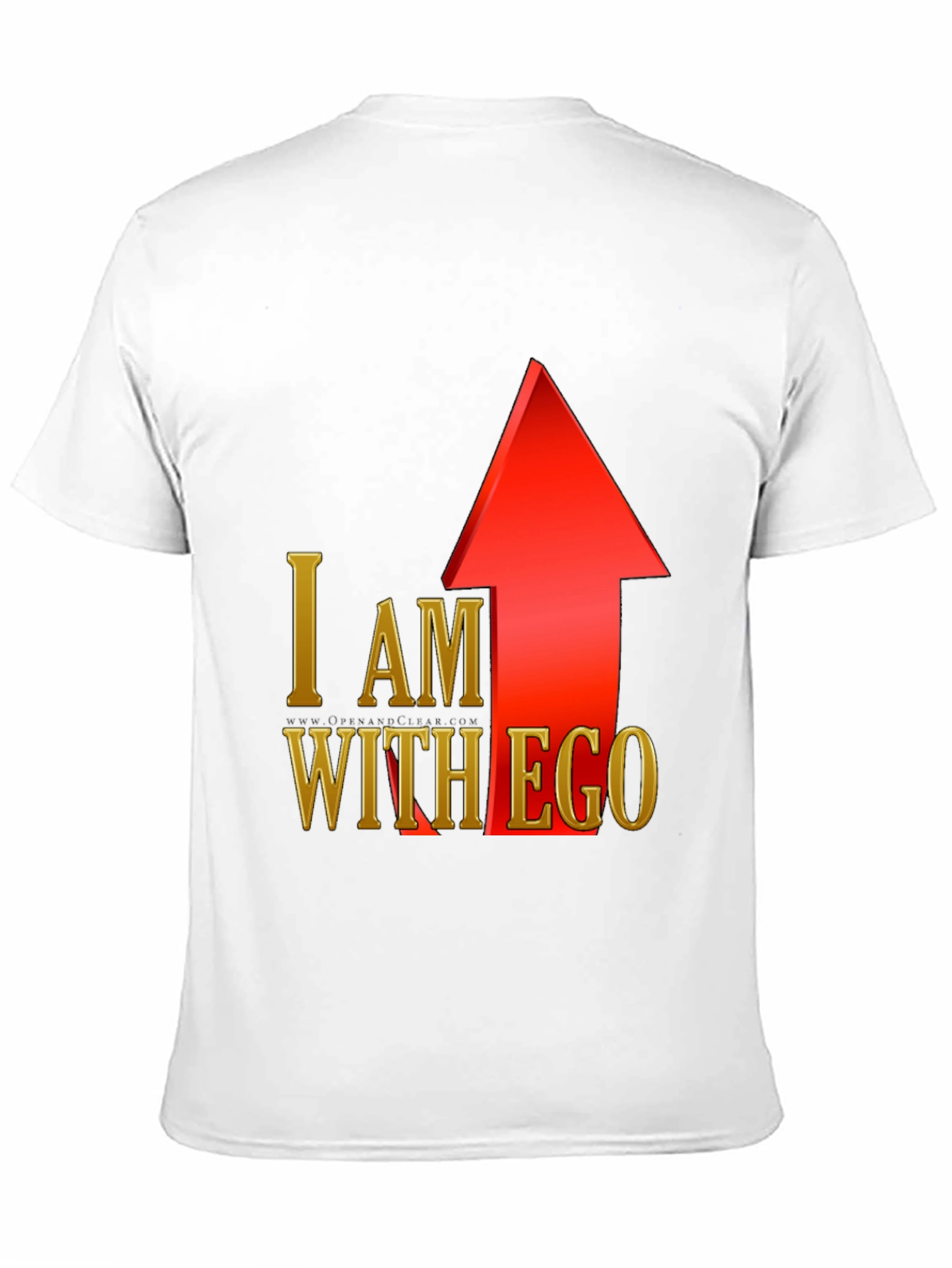 Black I Am With Ego Graphic T-Shirt - Black view 11