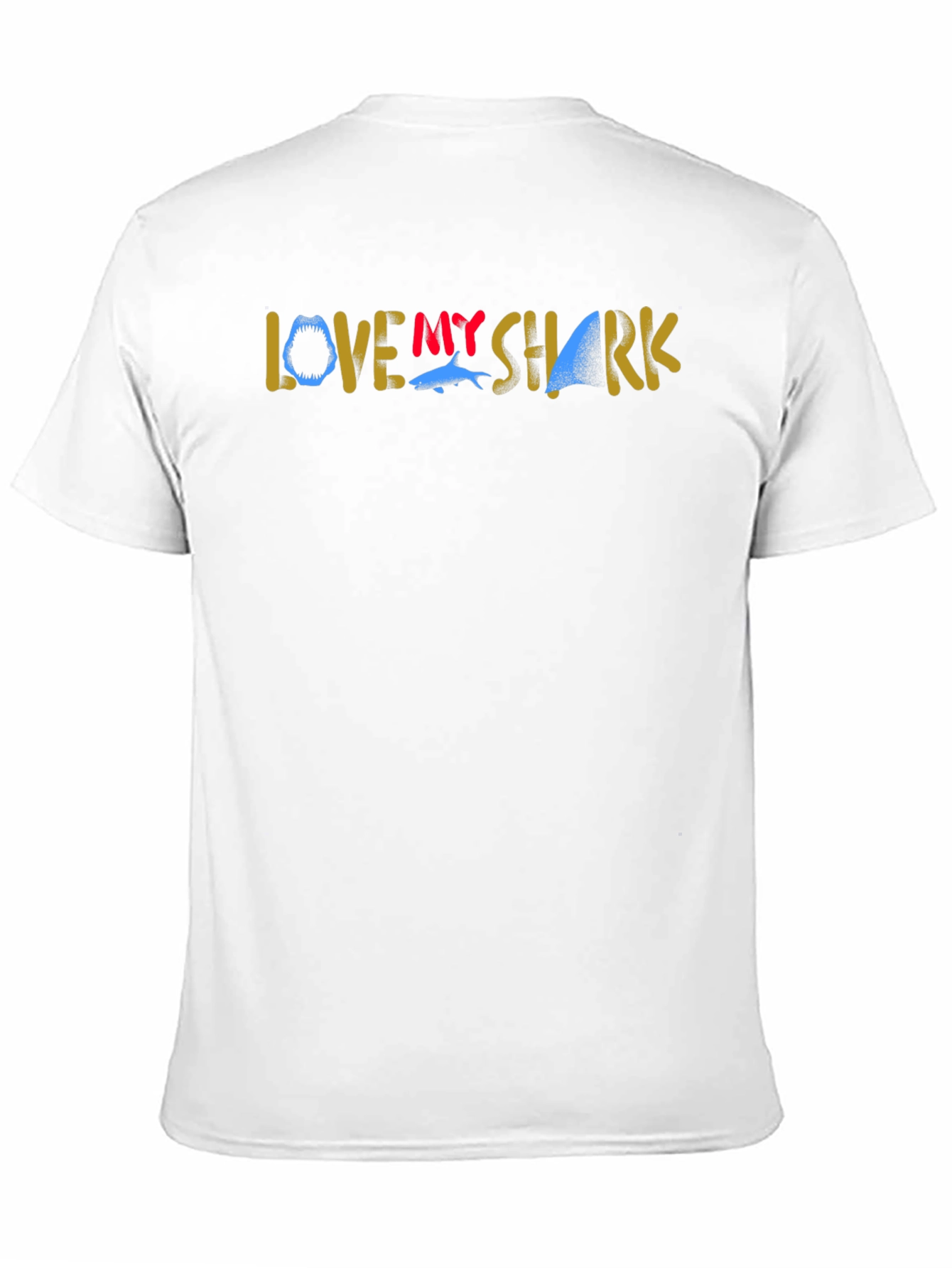 Black Love My Shark Graphic T-Shirt - Black view 11