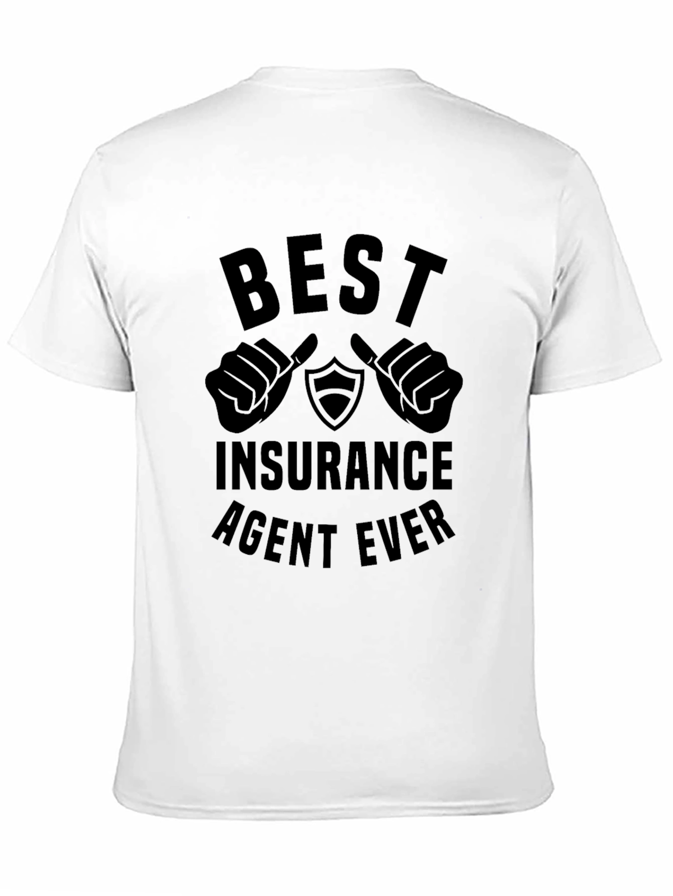Black Best Insurance Agent Ever Black T-Shirt view 11