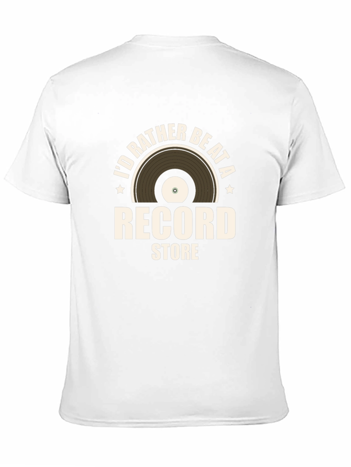 Black I'd Rather Be At a Record Store Graphic Tee view 11