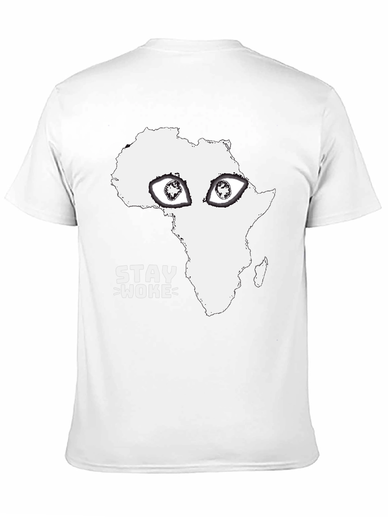 Black Stay Woke Africa Graphic Tee view 11