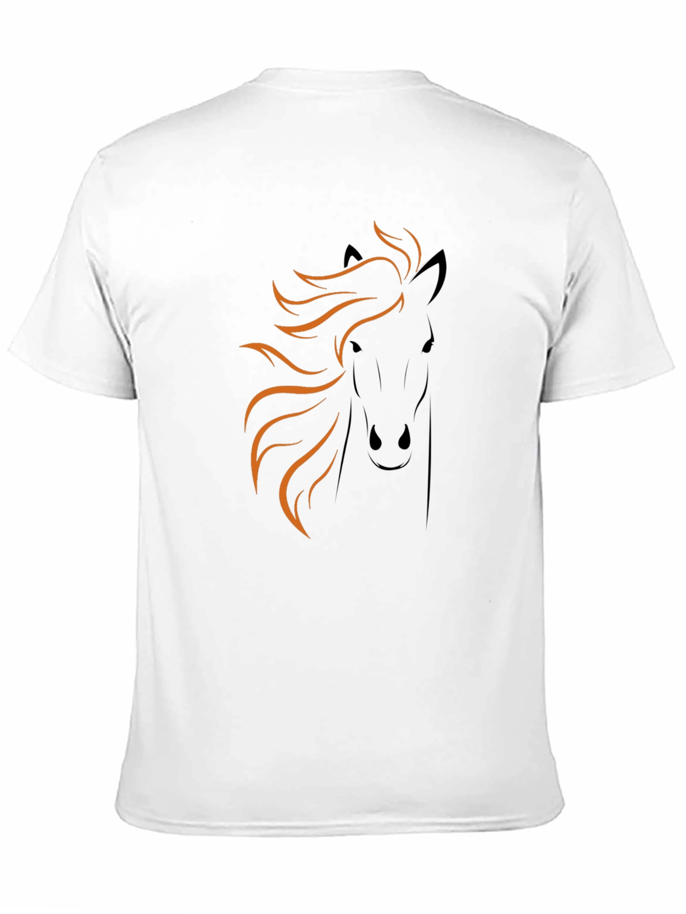 Black Horse Graphic Tee - Black Cotton Blend view 11