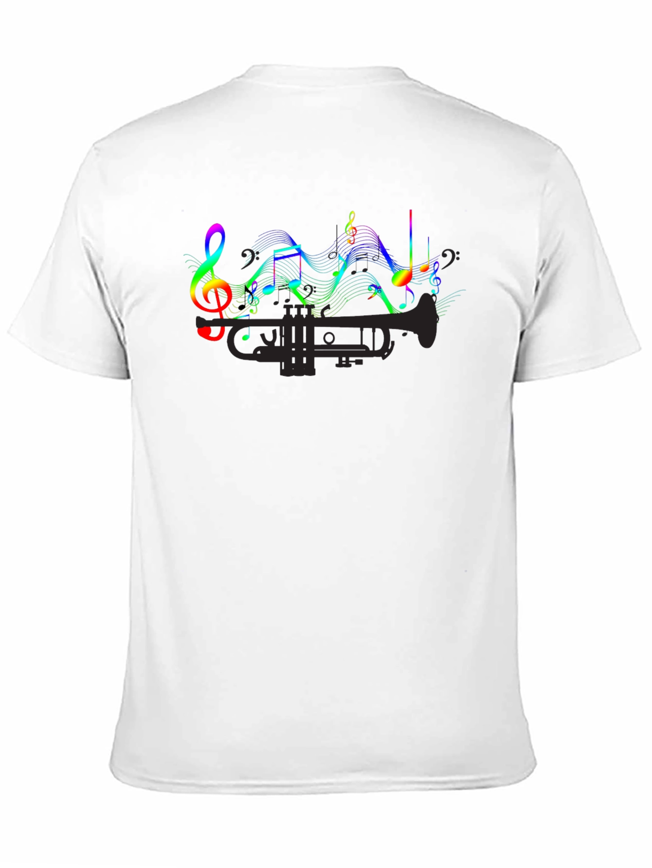 Black Musical Trumpet Graphic Tee view 11