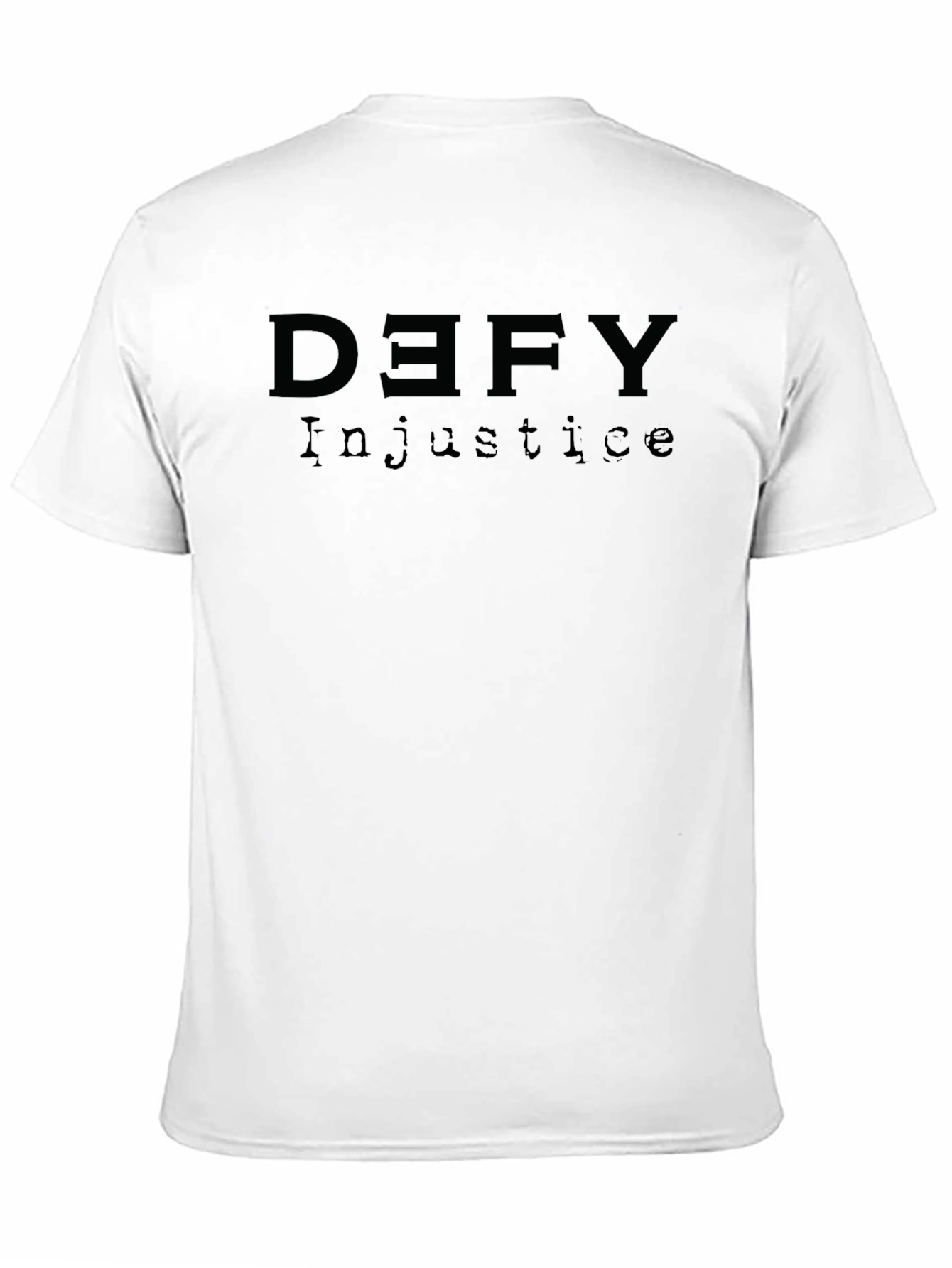 Black Defy Injustice T-Shirt - Statement Tee view 11