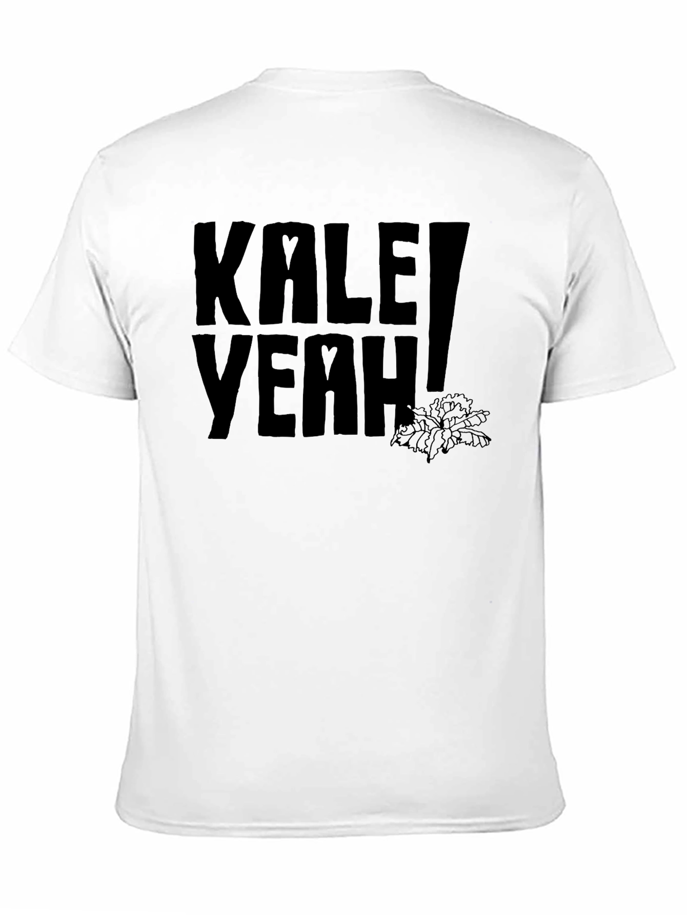 Kale Yeah! Graphic Print Black T-Shirt - 11