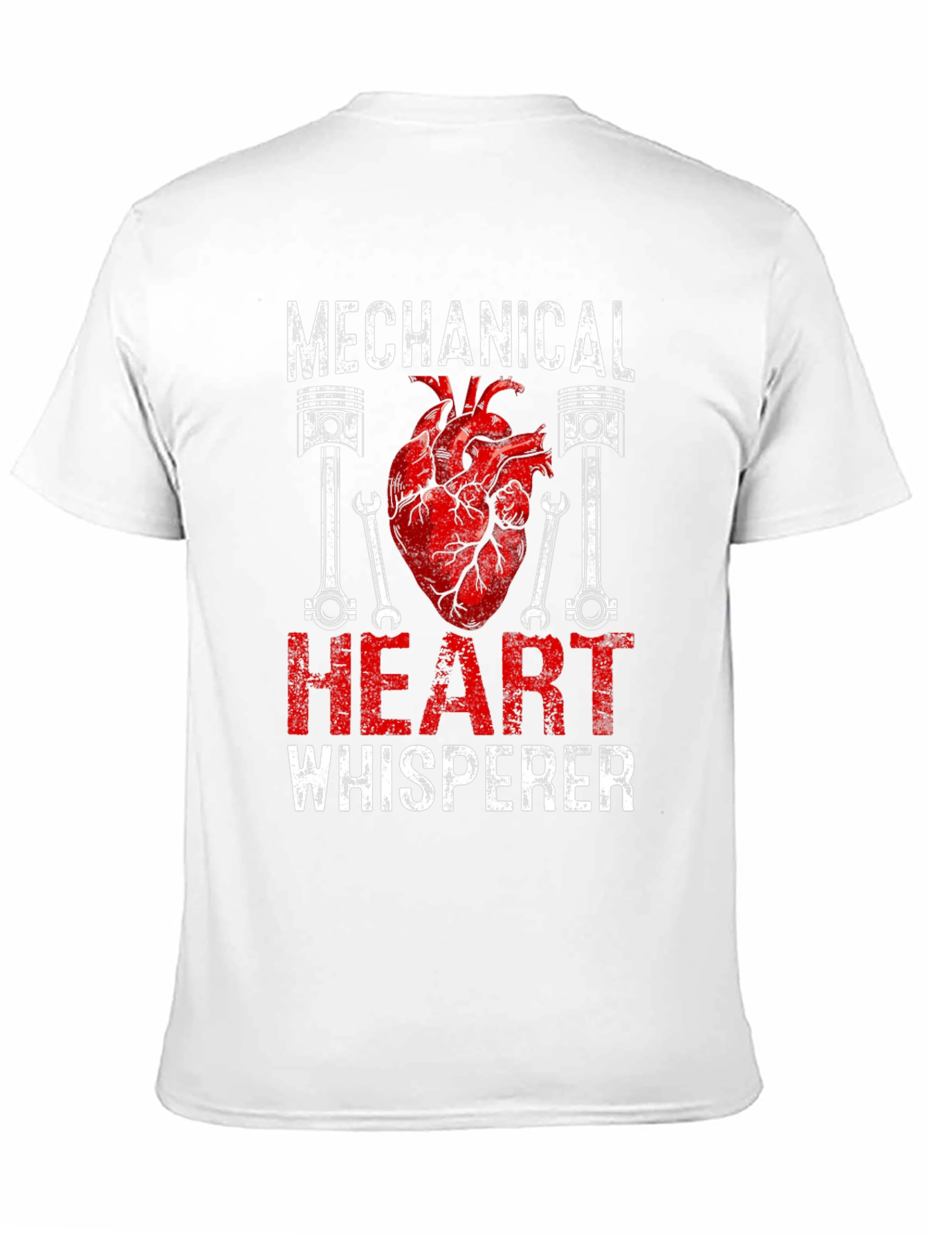 Black Mechanical Heart Whisperer Graphic T-Shirt view 11