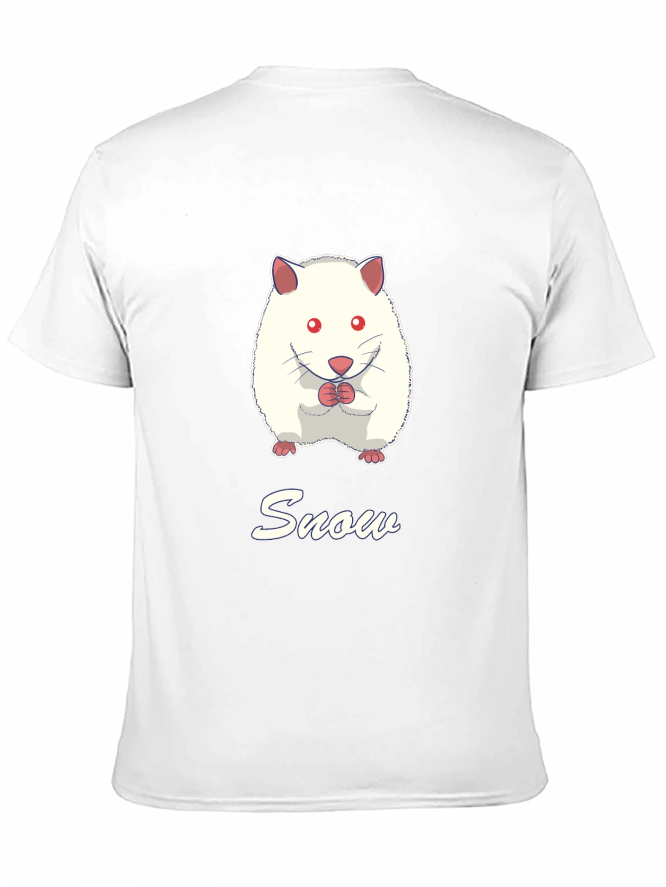 Black Snow Hamster Graphic Tee - Cute Pet T-Shirt view 11