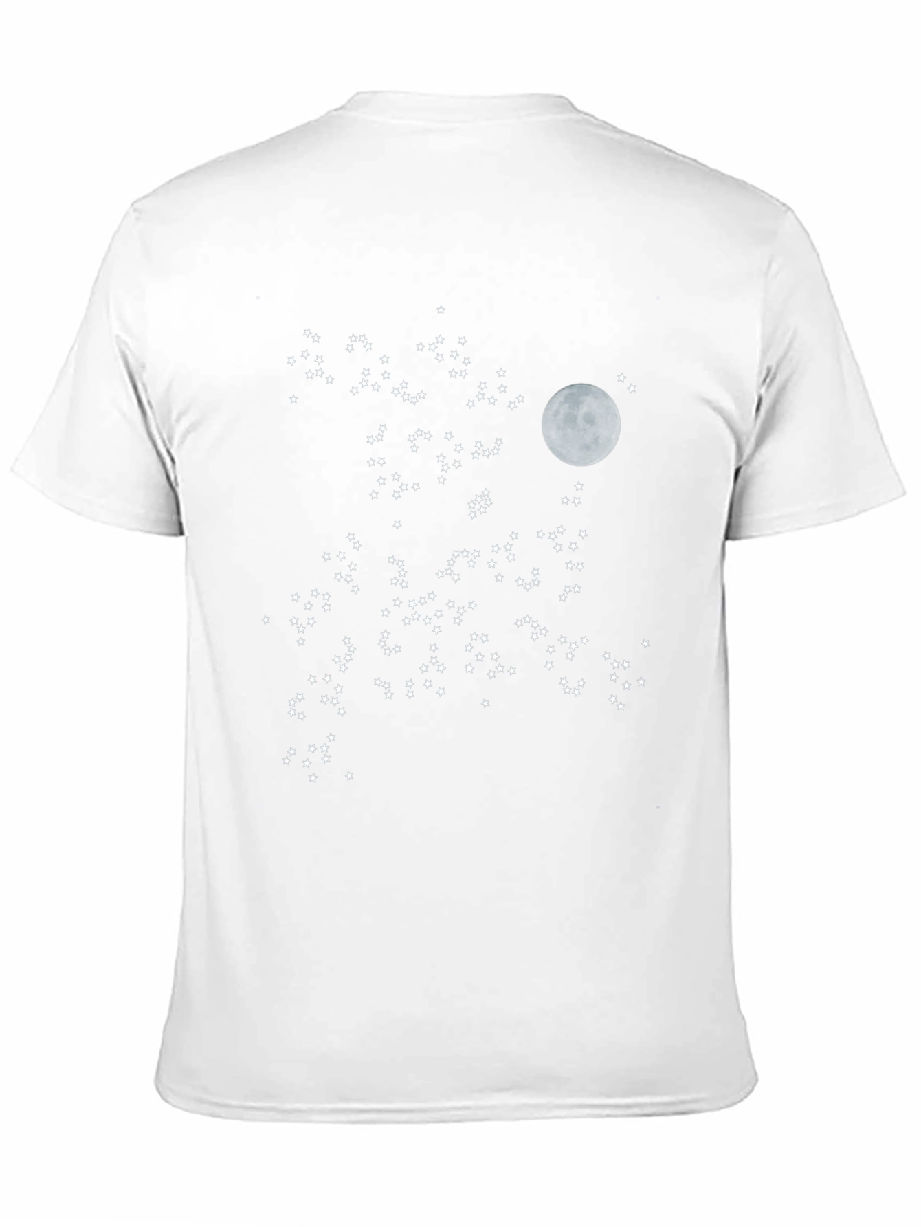 Black Starry Night T-Shirt - Moon & Stars Design view 11