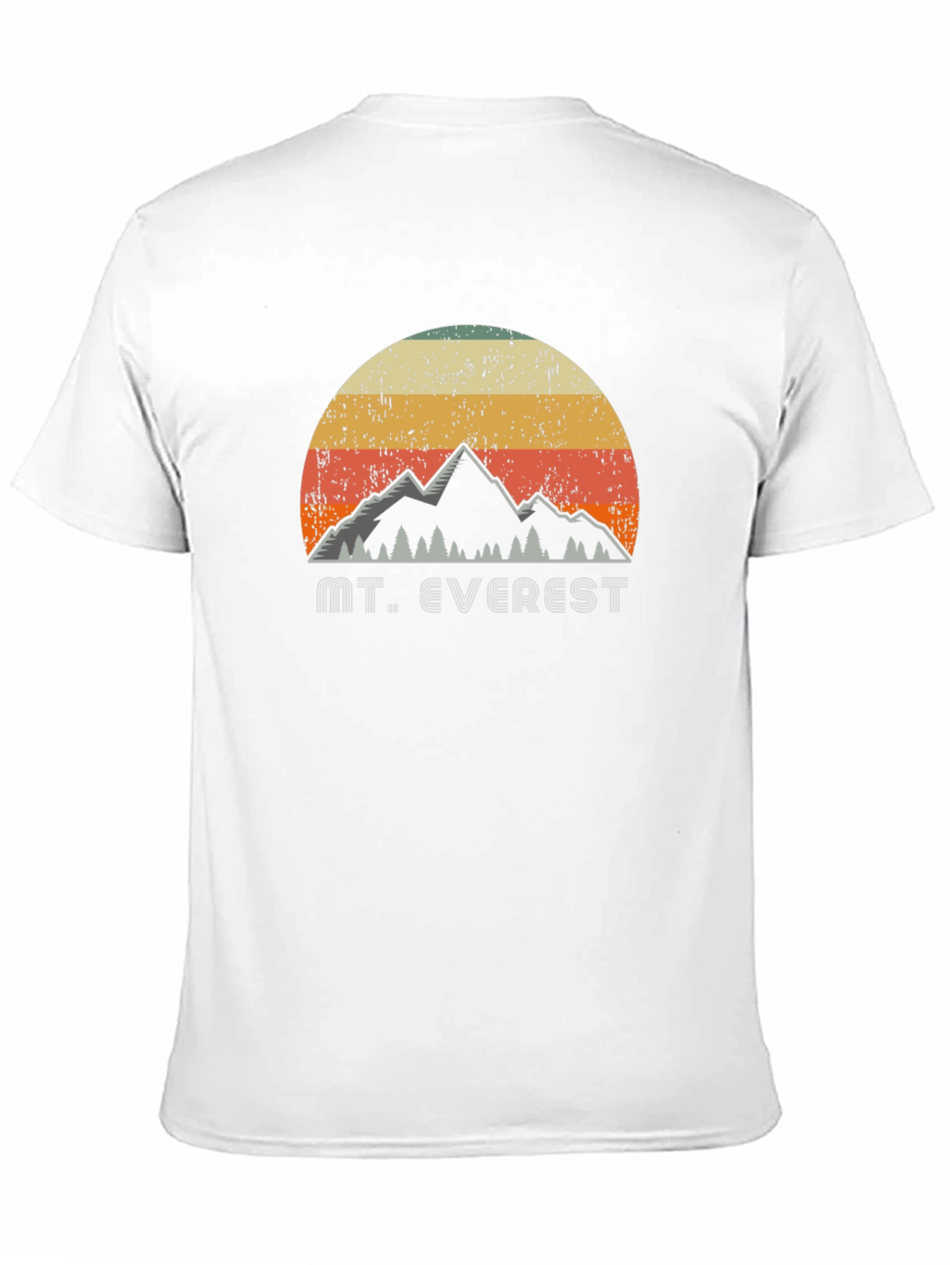 Black Retro Mt. Everest Graphic T-Shirt view 11