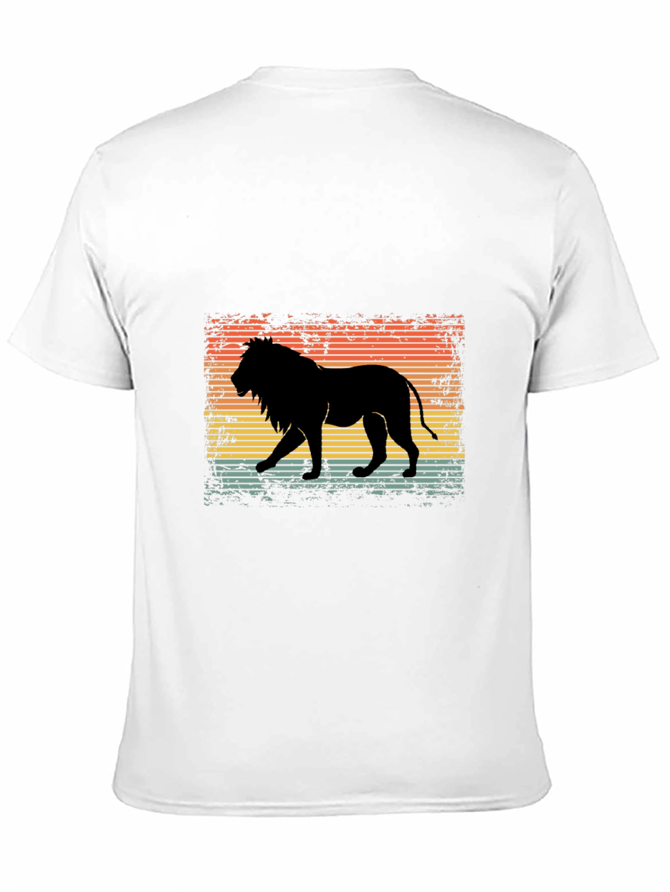 Black Retro Lion Graphic T-Shirt - Stylish Men's Tee view 11