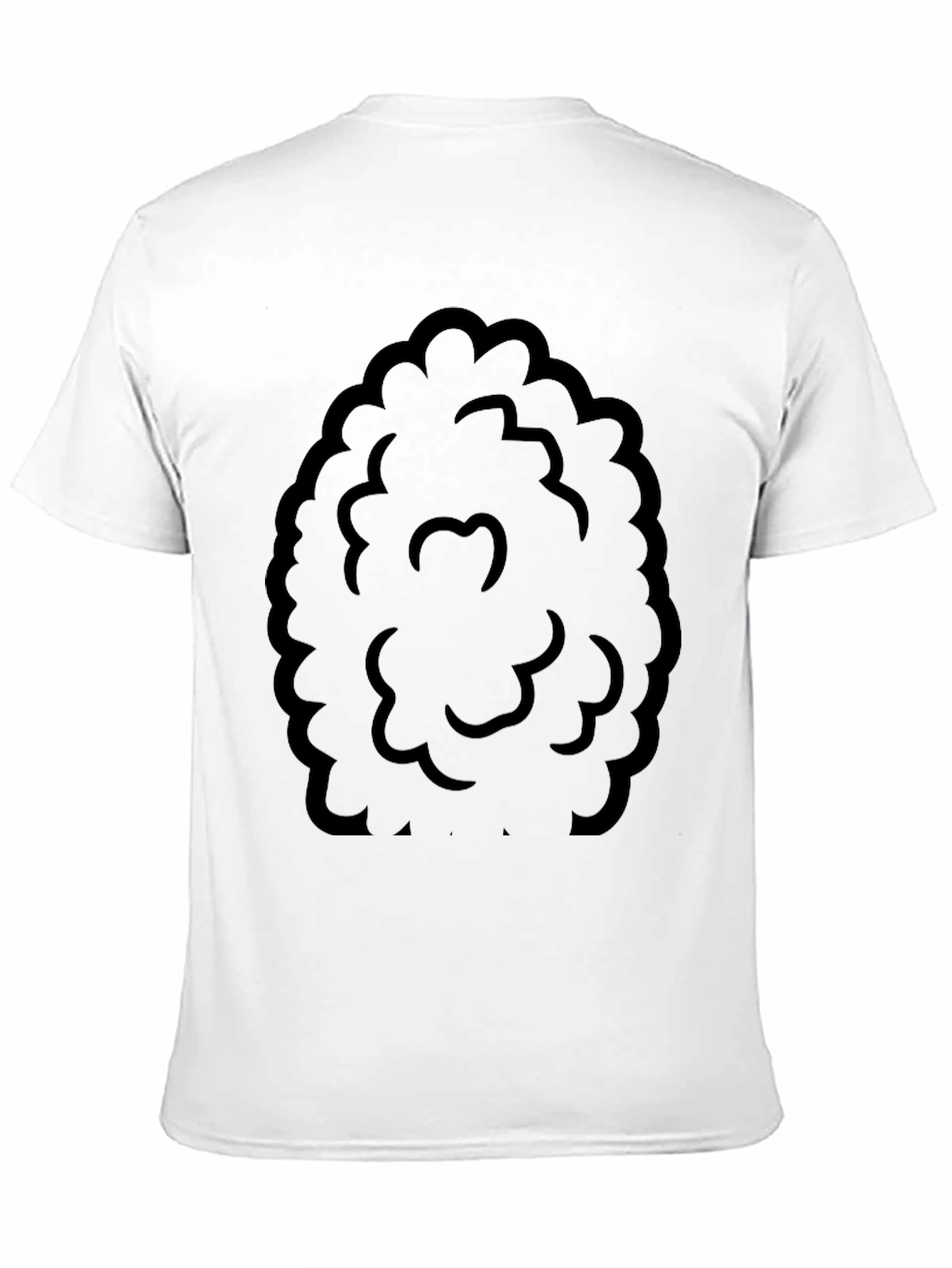 Black Fun Black Afro Wig T-Shirt Costume Tee view 11