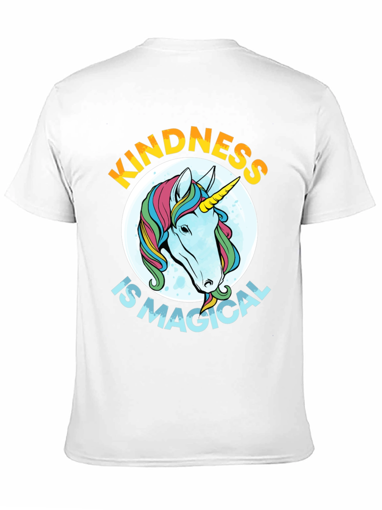 Black Kindness is Magical Unicorn Graphic Tee - Black view 11