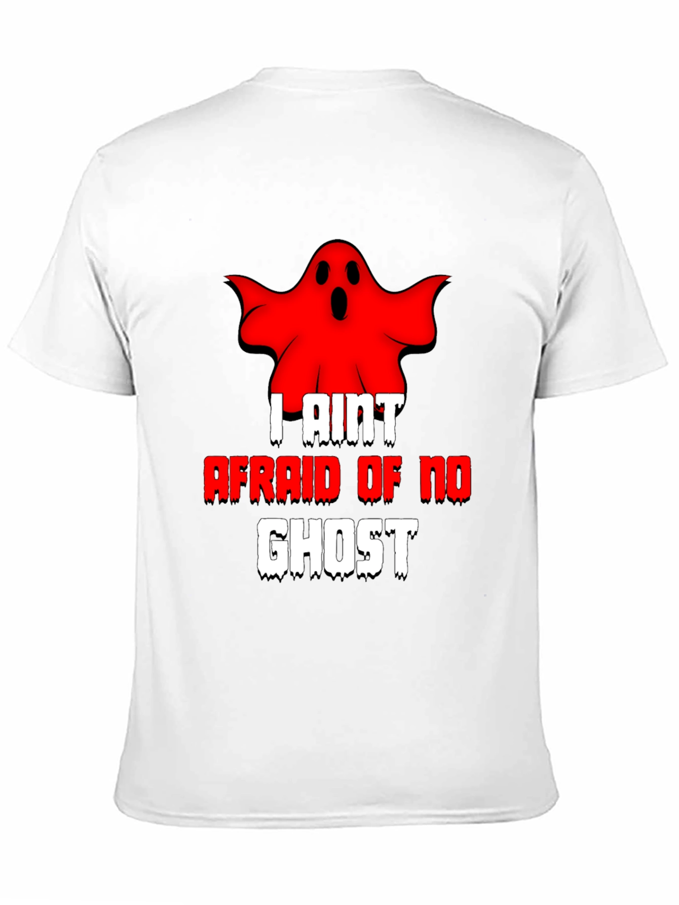 Black I Ain't Afraid of No Ghost T-Shirt - Black view 11