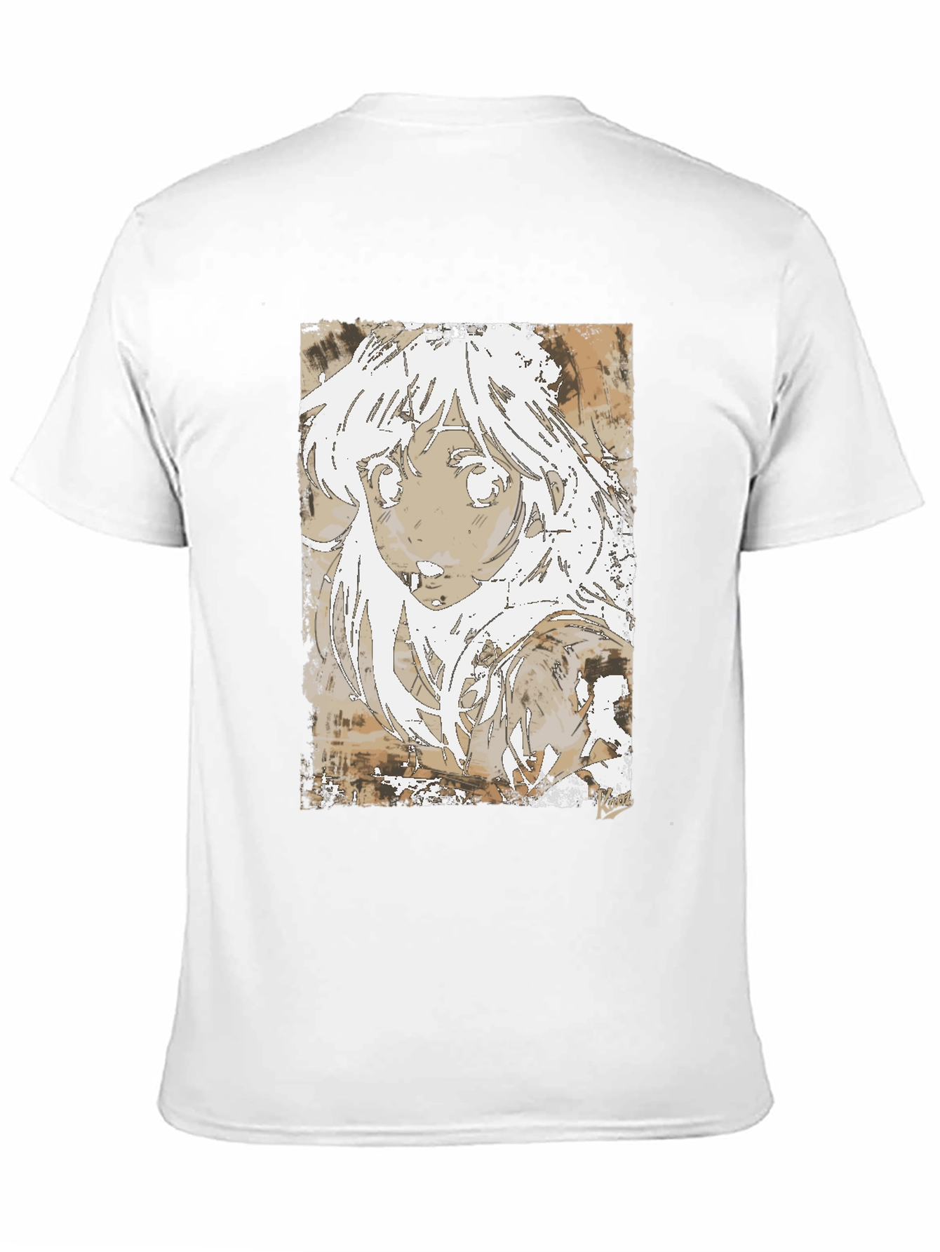 Black Anime Girl Graphic Tee - Stylish Black Cotton T-Shirt view 11