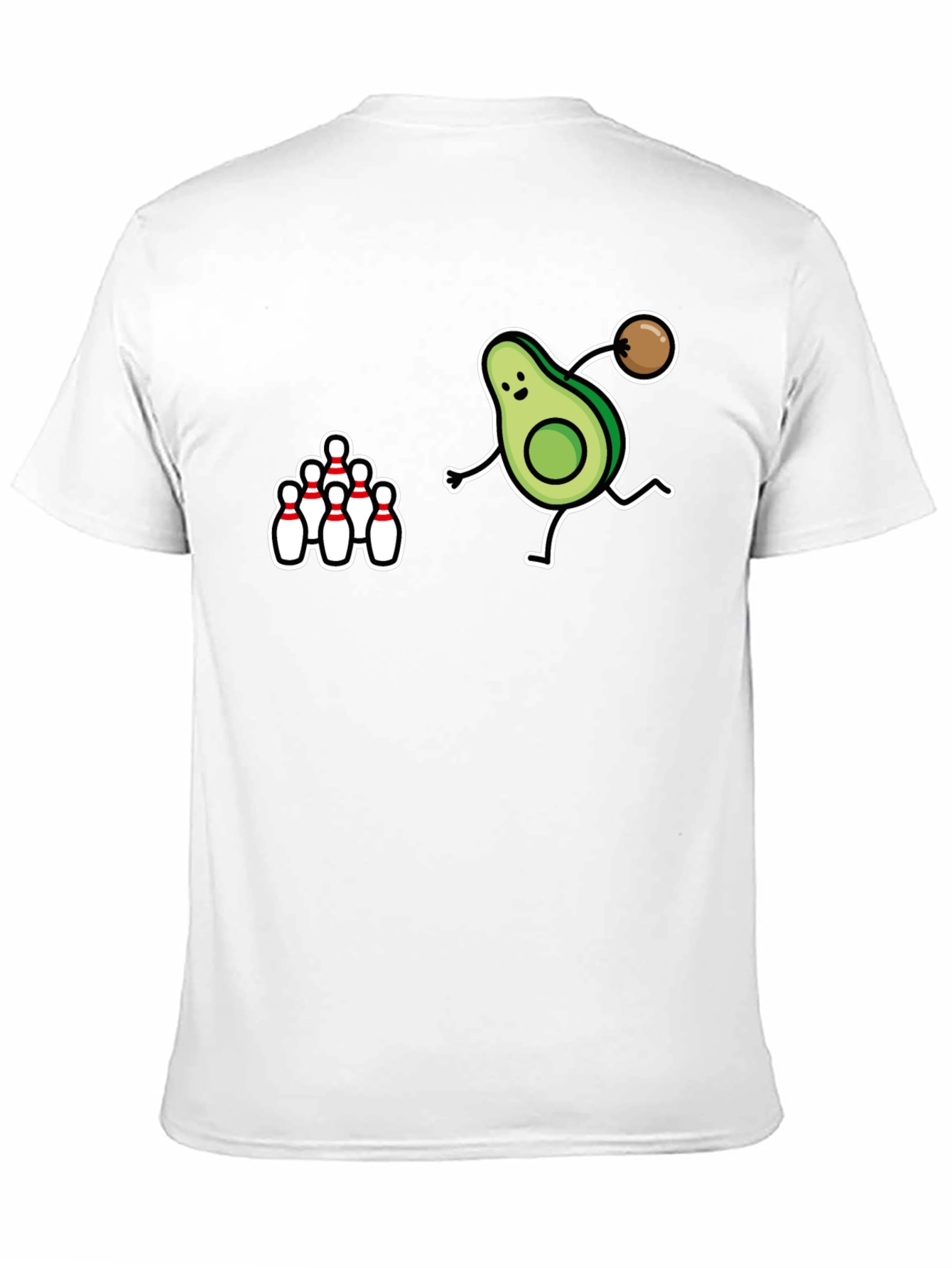 Black Avocado Bowling Strike Graphic T-Shirt view 11
