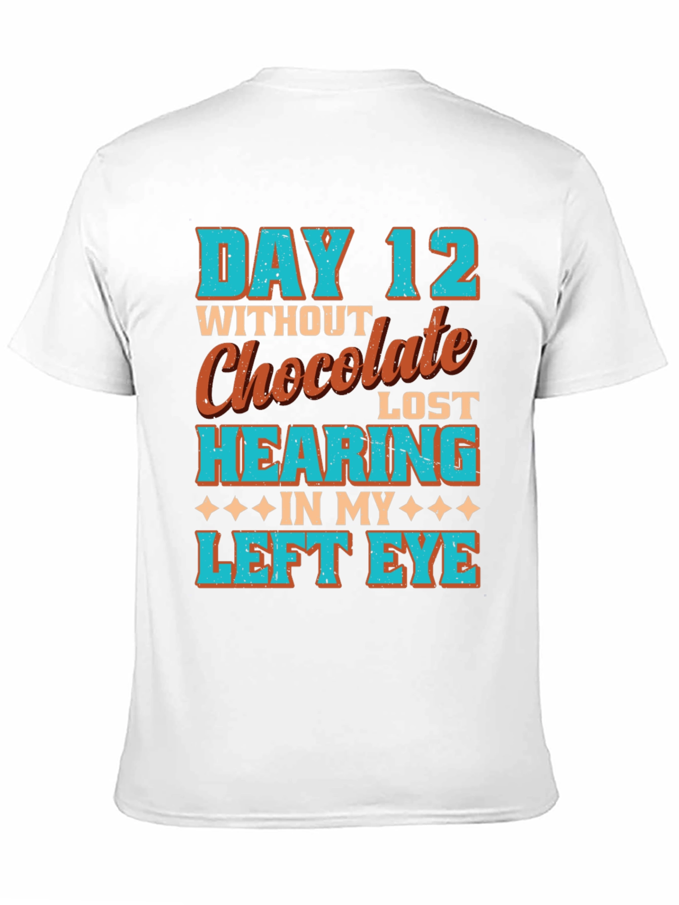 Black Funny Chocolate Withdrawal T-Shirt view 11