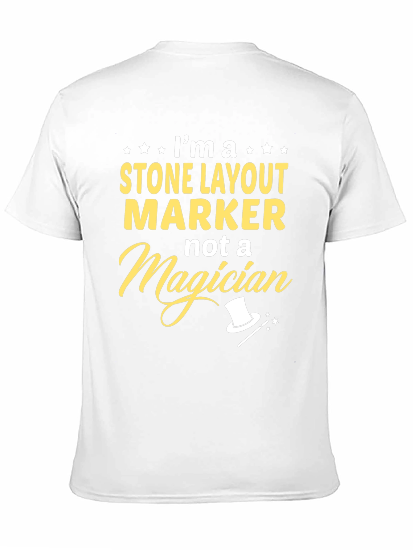 Black Stone Layout Marker T-Shirt - Not a Magician view 11