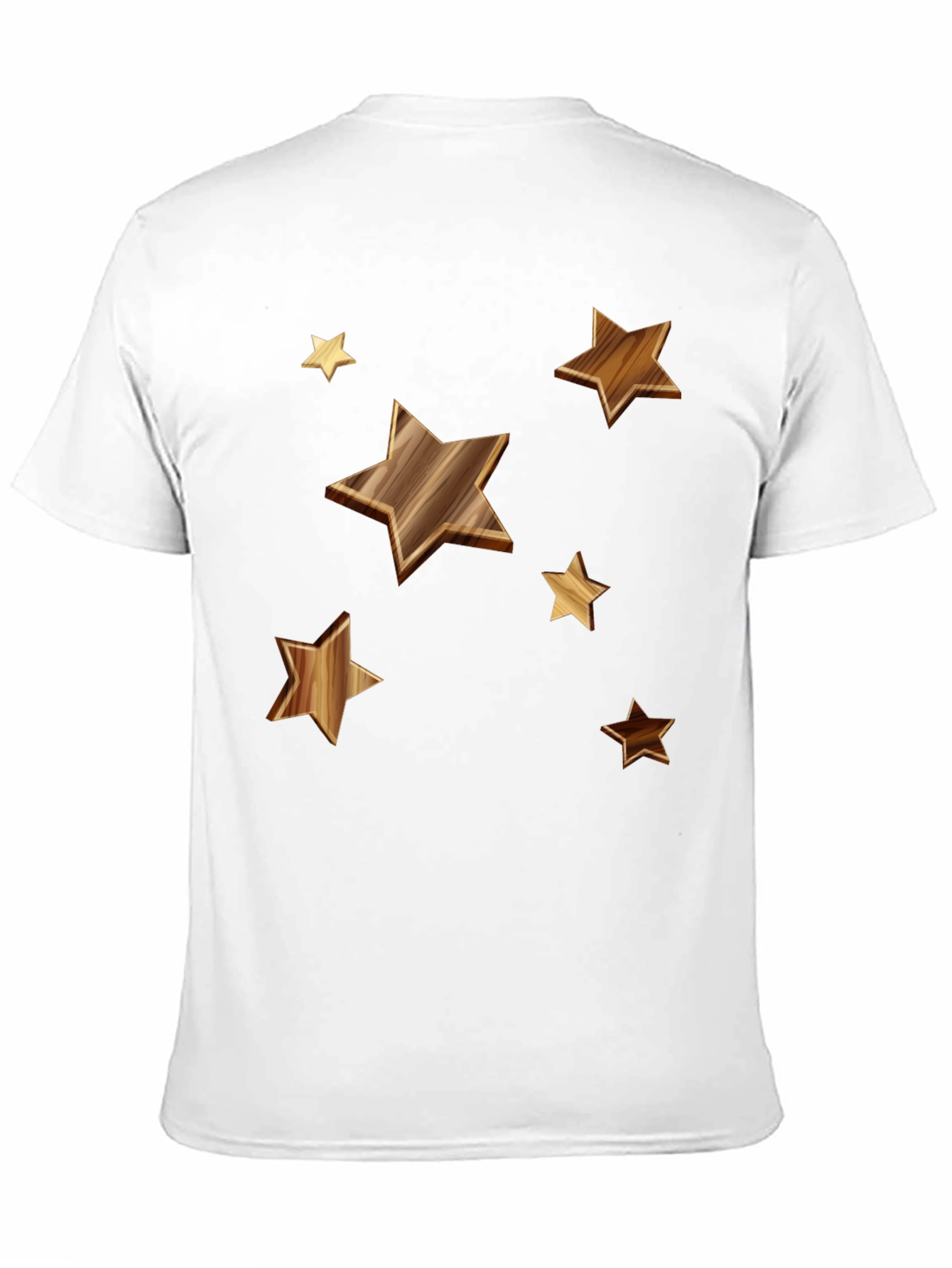 Black Starry Woodgrain Tee - Casual Cotton Comfort view 11
