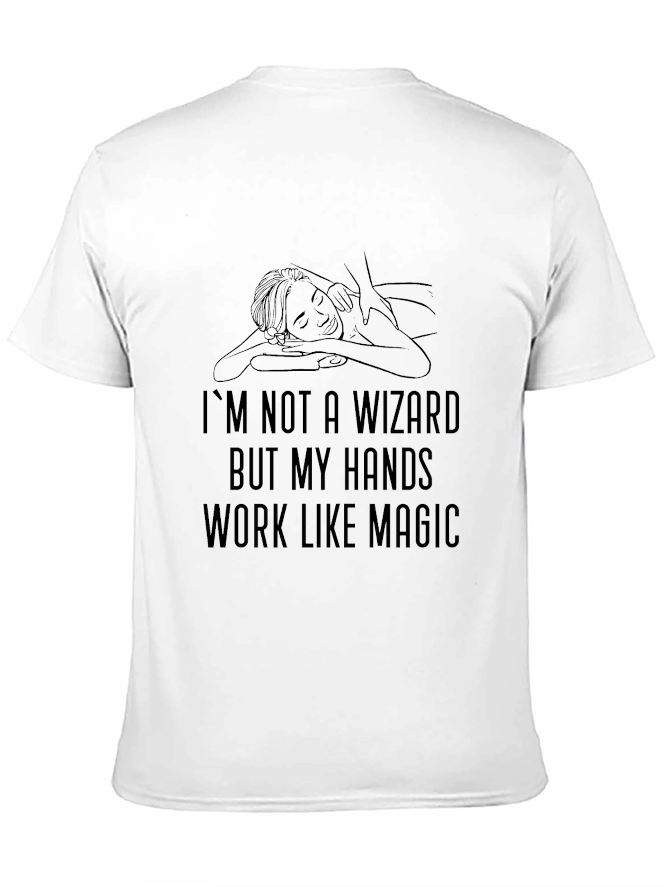 Black Wizard Hands Massage Therapist T-Shirt view 11