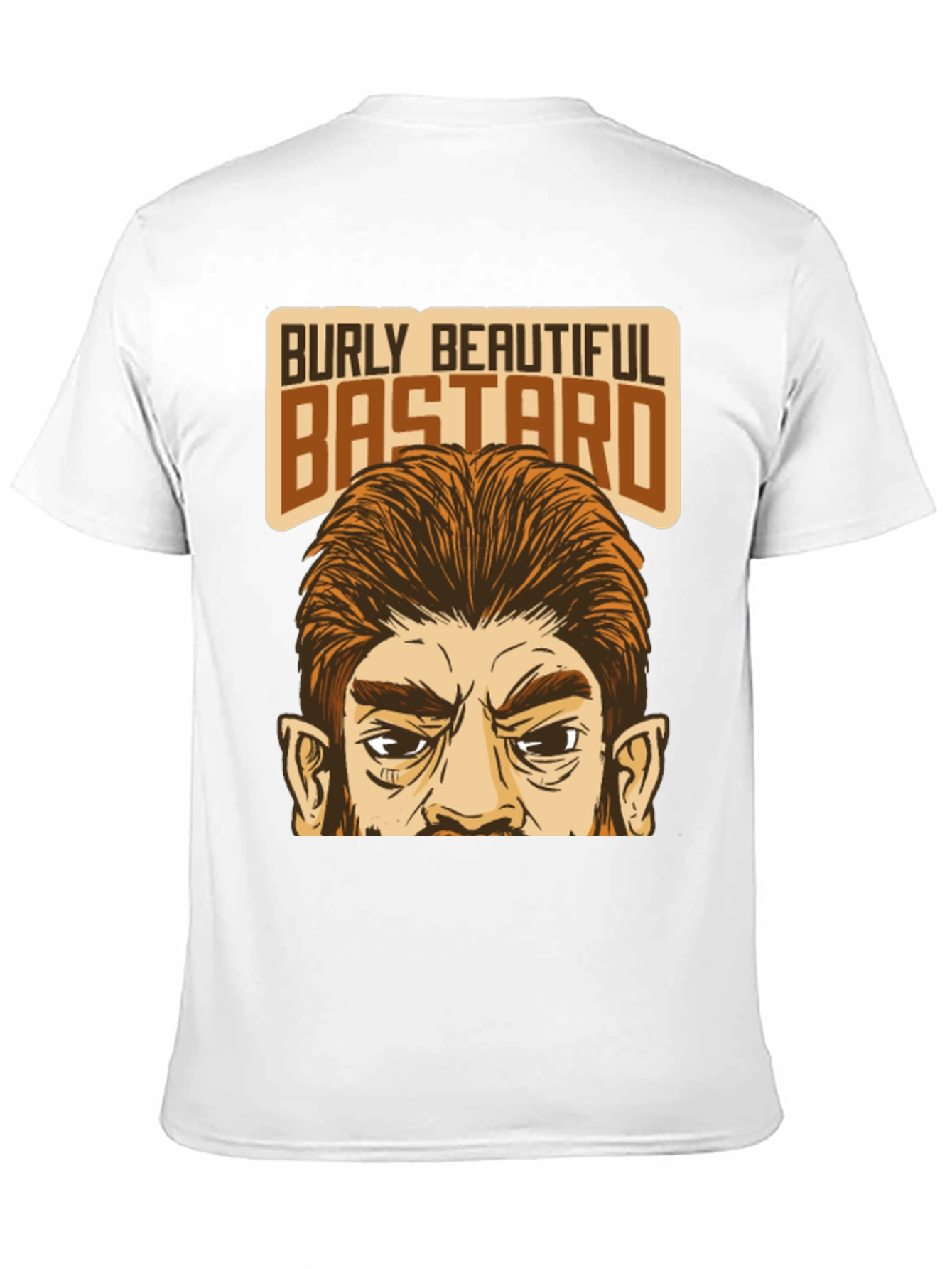 Black Burly Beautiful Bastard Graphic T-Shirt view 11