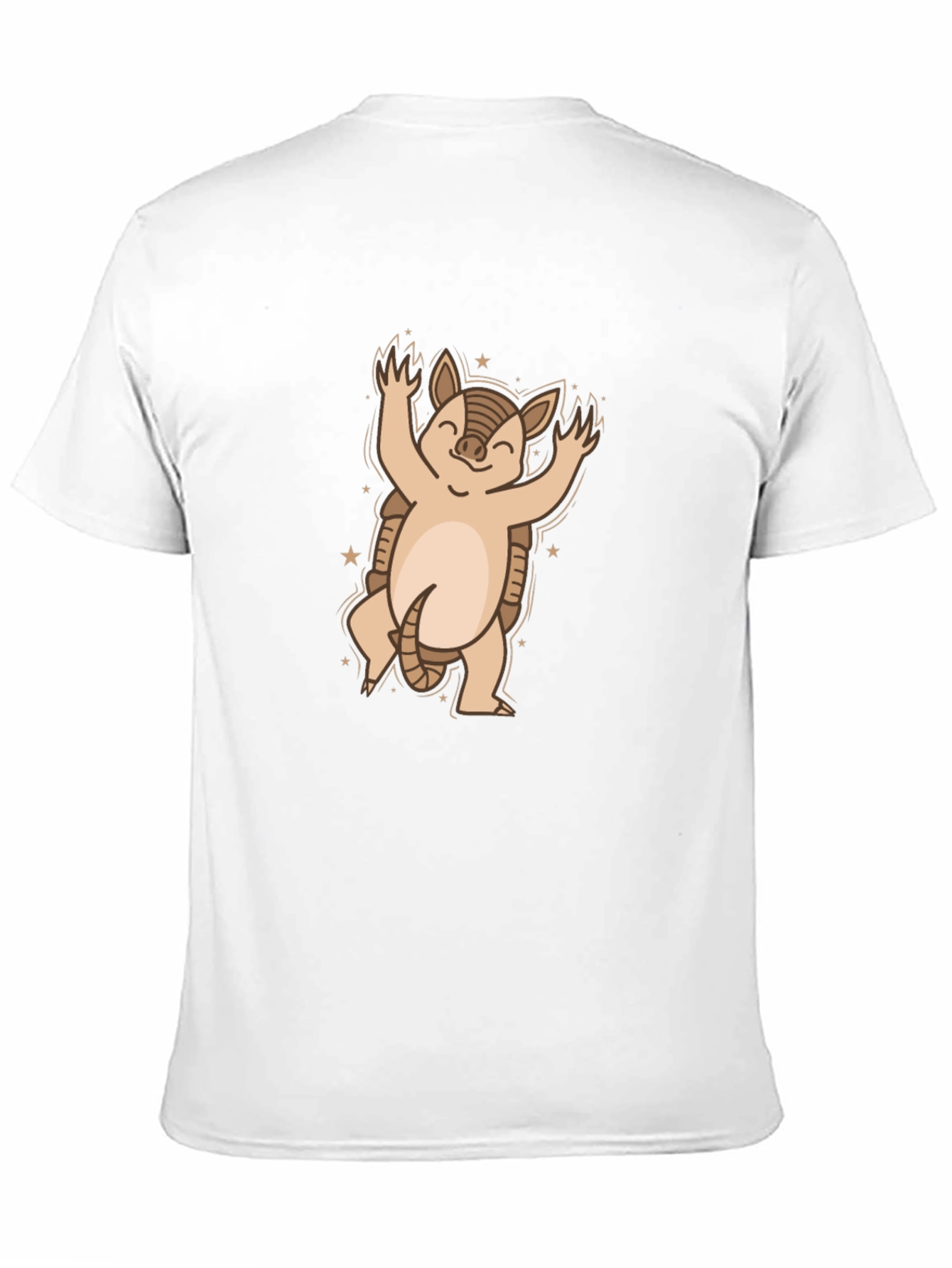 Black Armadillo Graphic Tee - Cute Cartoon Animal Shirt view 11