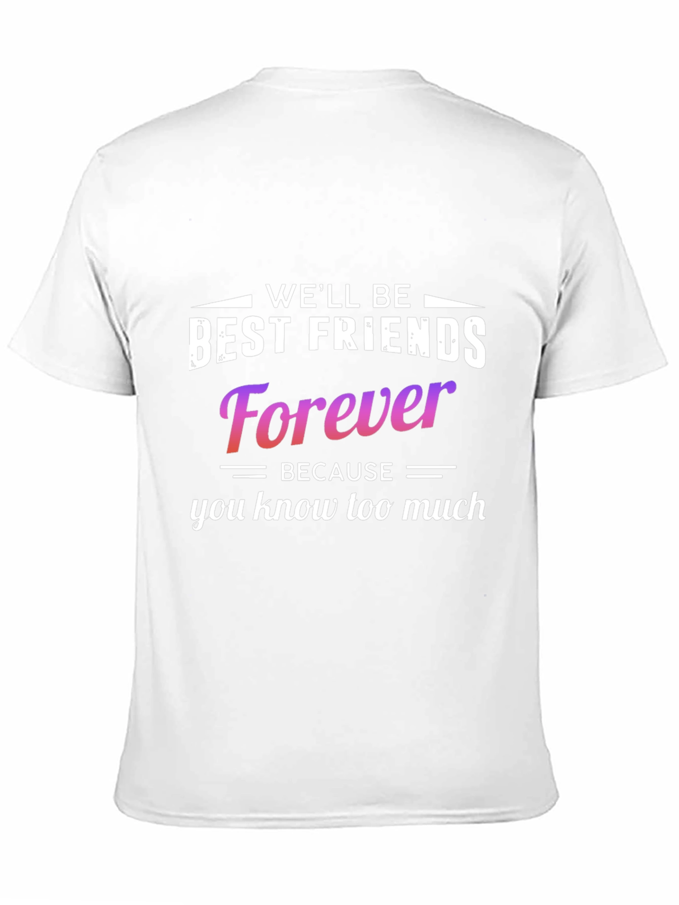 Black Funny Best Friends Forever Graphic Tee view 11