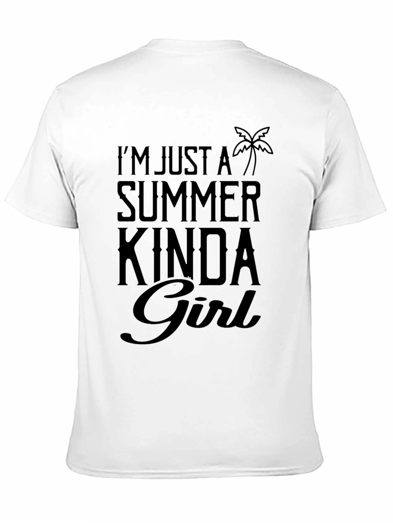 Black Summer Kinda Girl Black T-Shirt view 11
