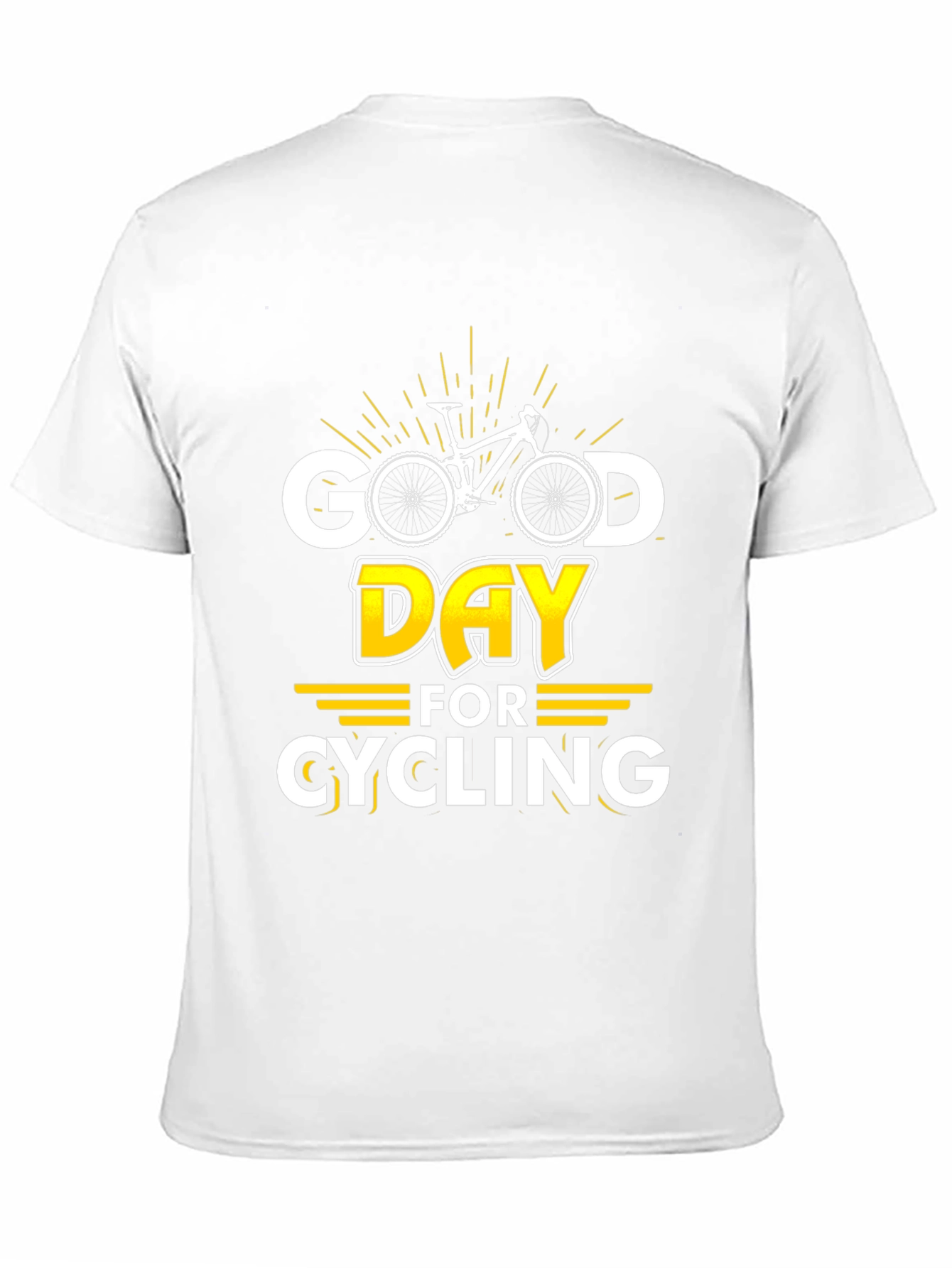 Black Good Day for Cycling Graphic T-Shirt view 11