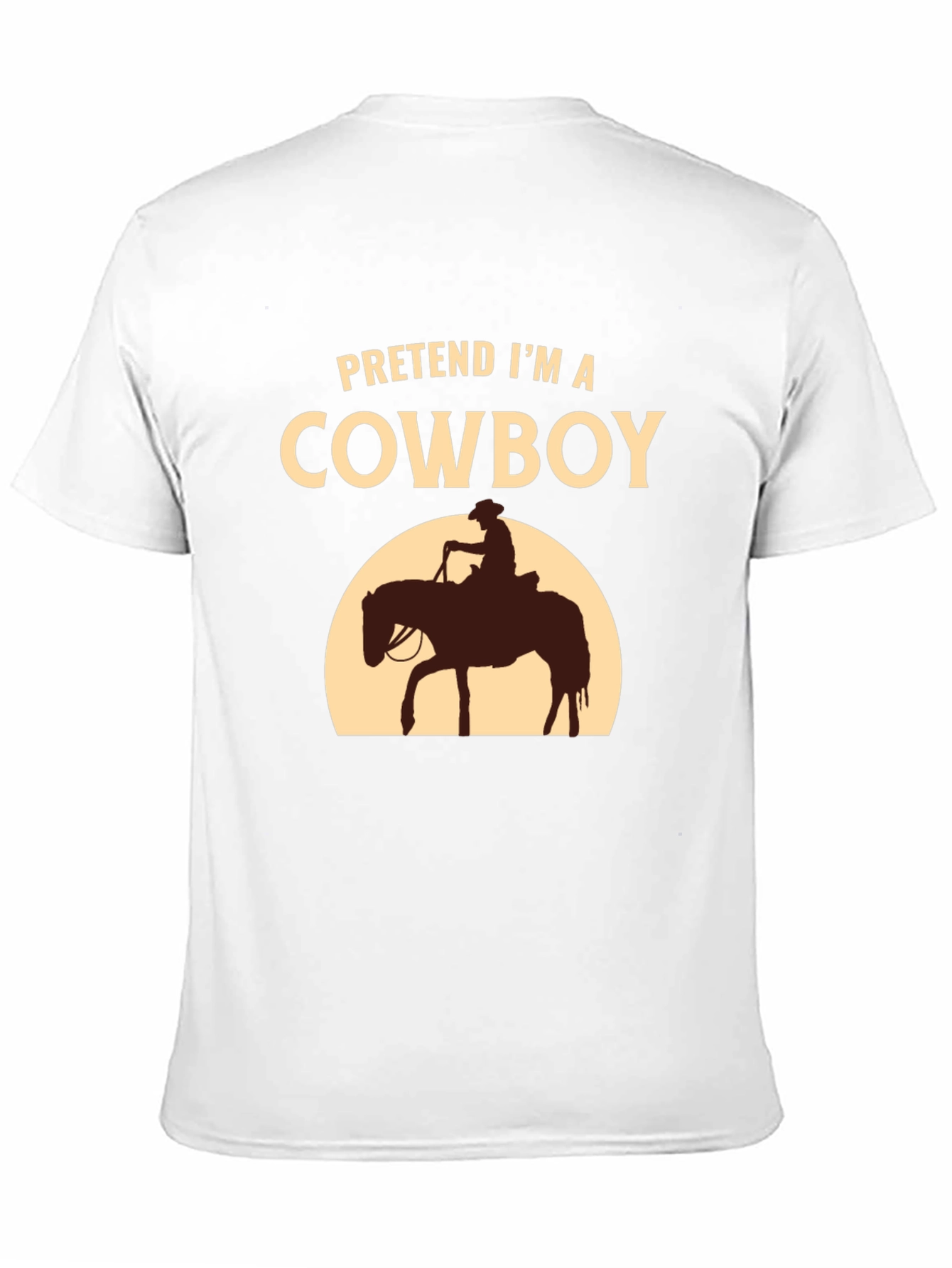 Black Pretend I'm a Cowboy T-Shirt - Funny Western Tee view 11