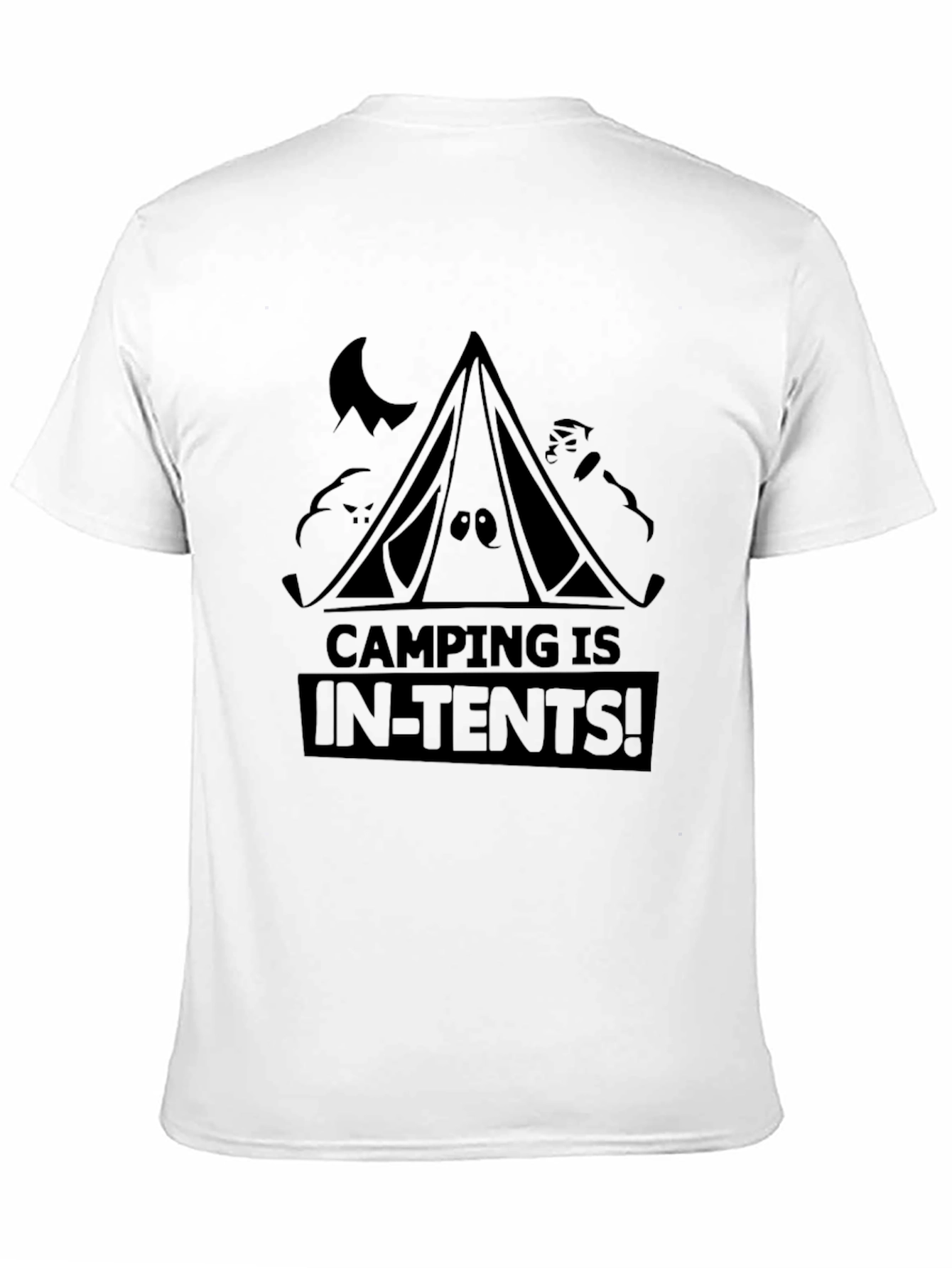 Black Camping Is In-Tents! Graphic Tee view 11