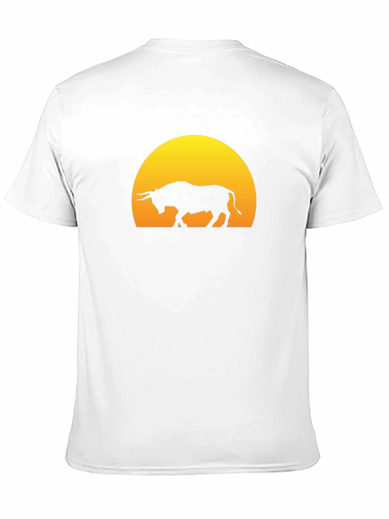 Black Bull Silhouette Graphic Tee - Black view 11