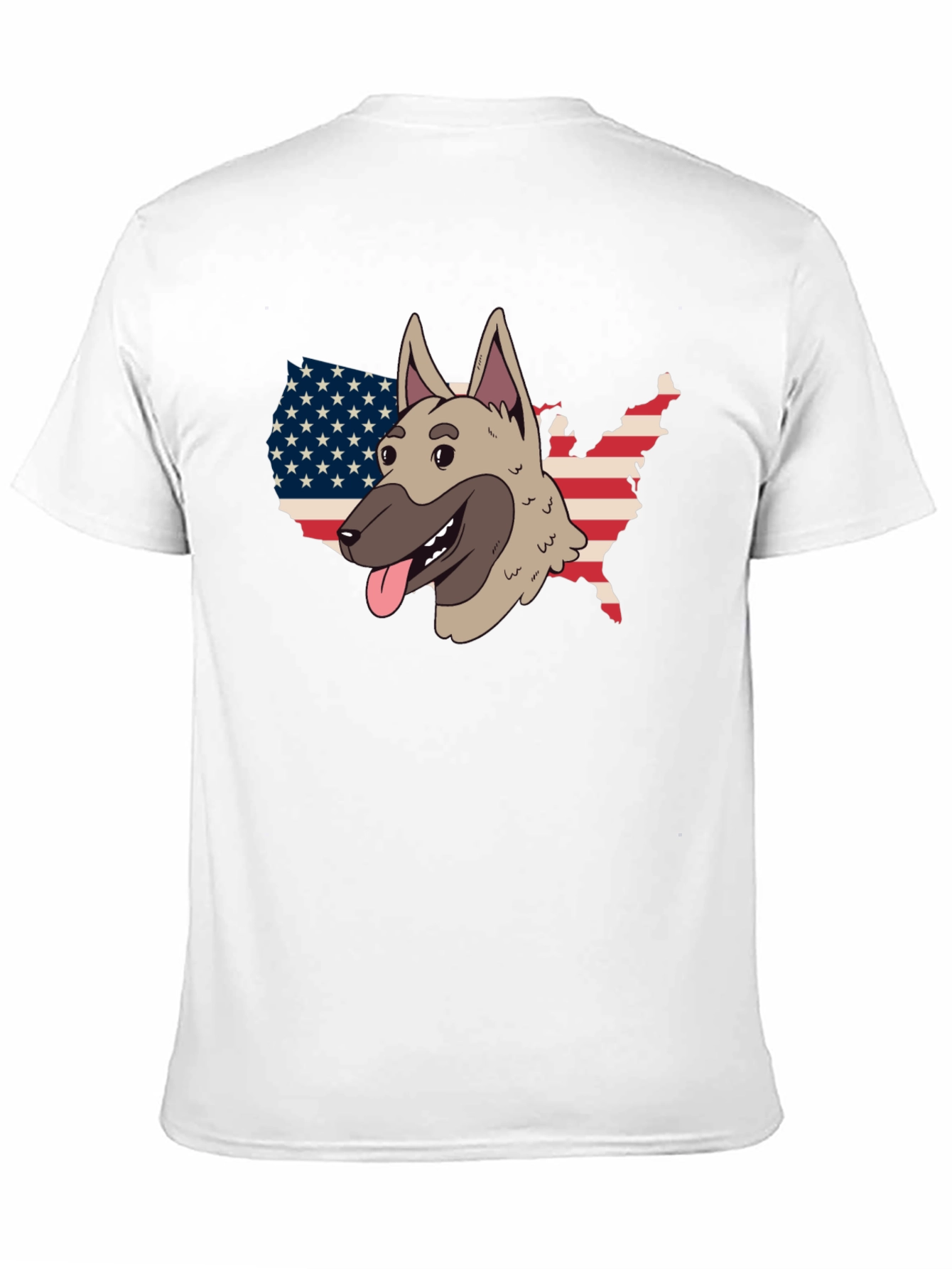 Black Dog USA Flag Patriotic Graphic Tee view 11