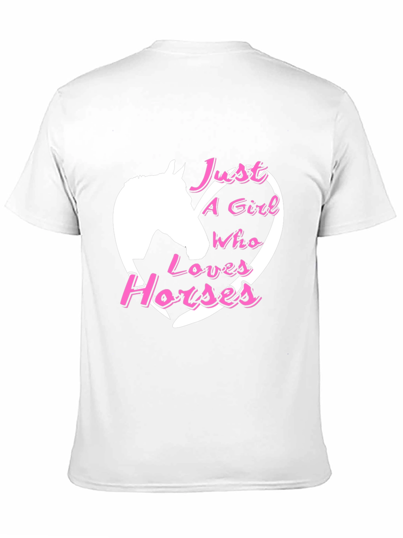 Black Just A Girl Who Loves Horses Black T-Shirt view 11
