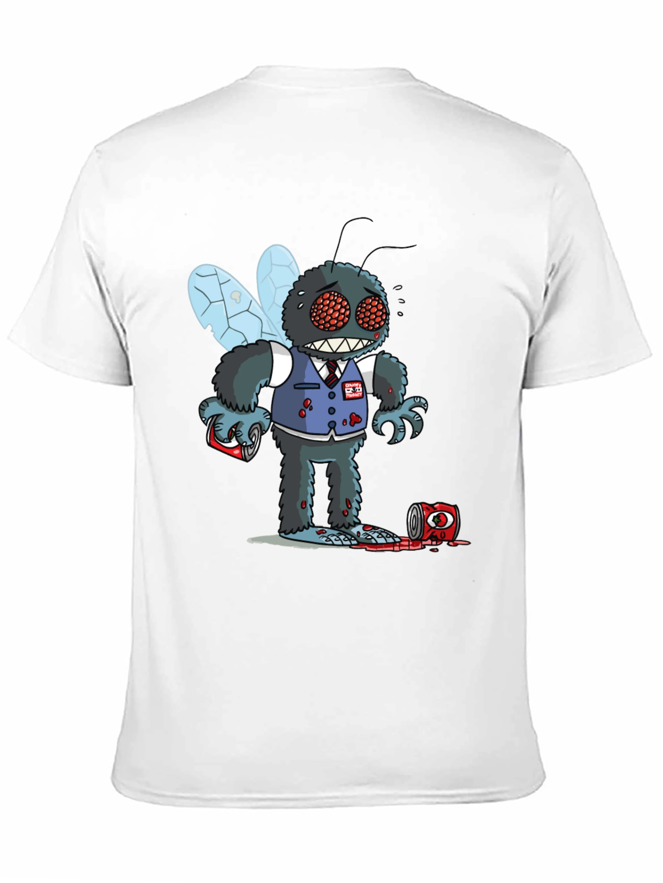 Black Creepy Fly T-Shirt view 11