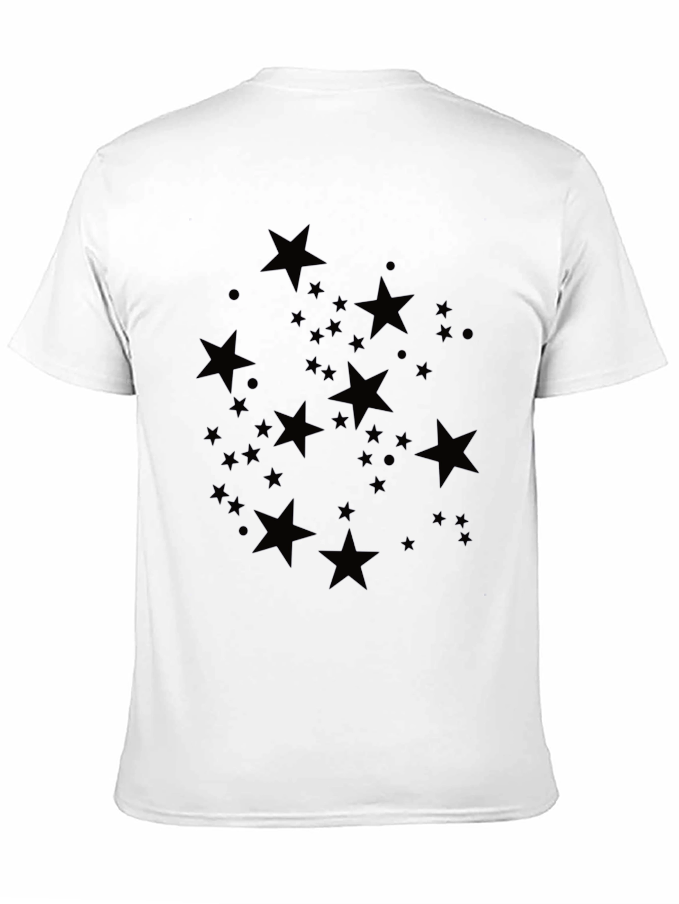 Black Starry Night Black T-Shirt view 11