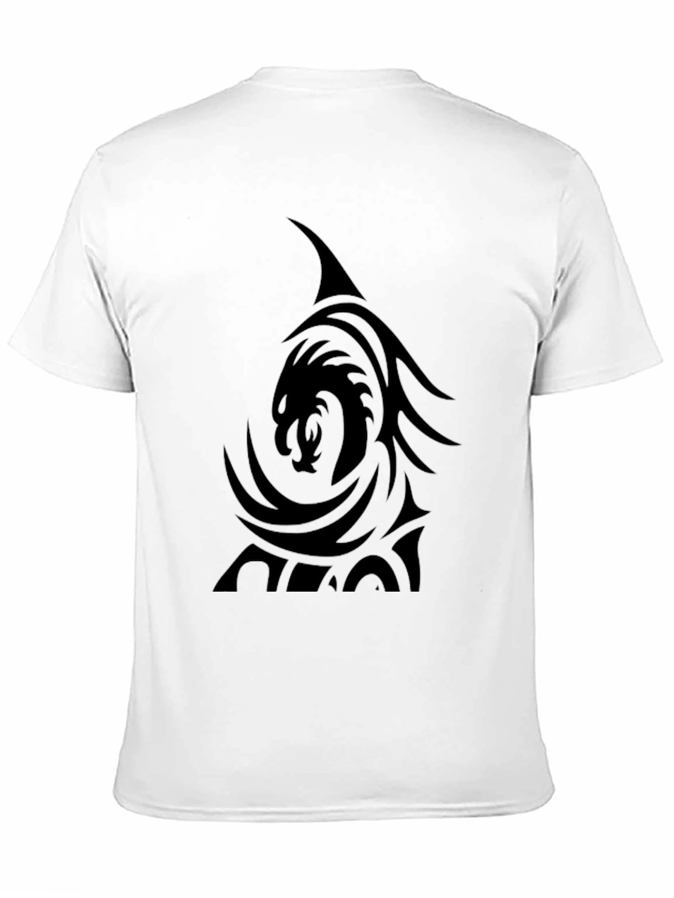 Black Black Dragon Graphic Tee - Men's Casual T-Shirt view 11