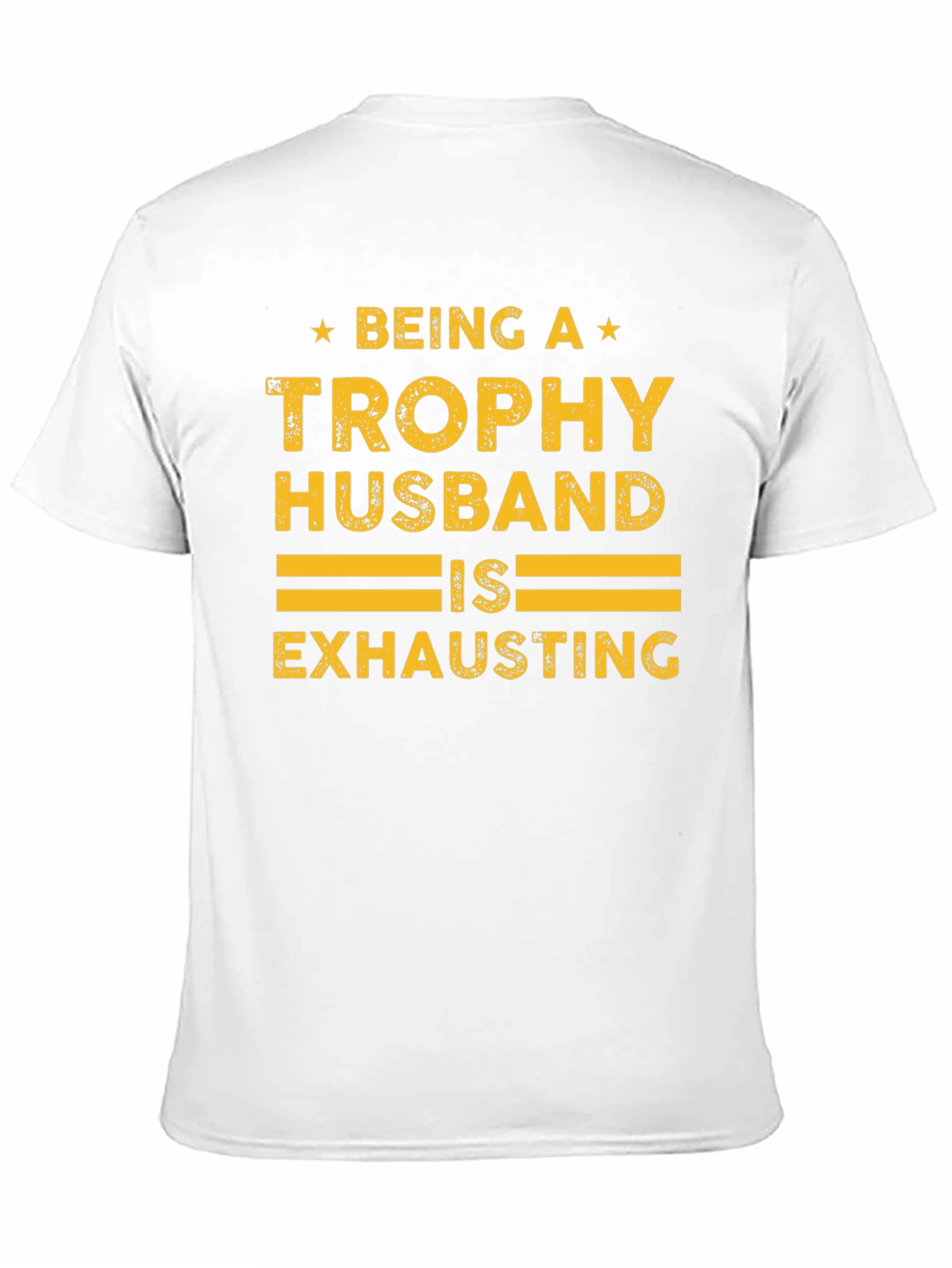 Black Trophy Husband Graphic Tee - Fun Novelty Shirt view 11