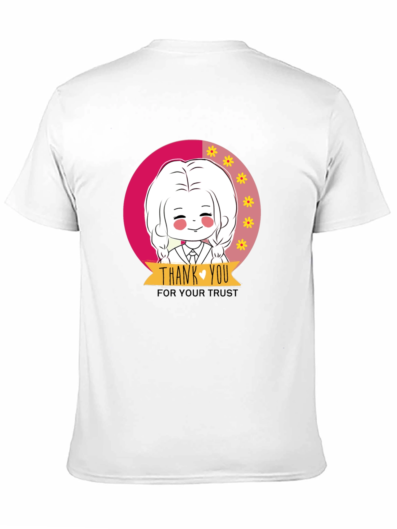 Black Cute Cartoon Graphic Print Black T-Shirt view 11