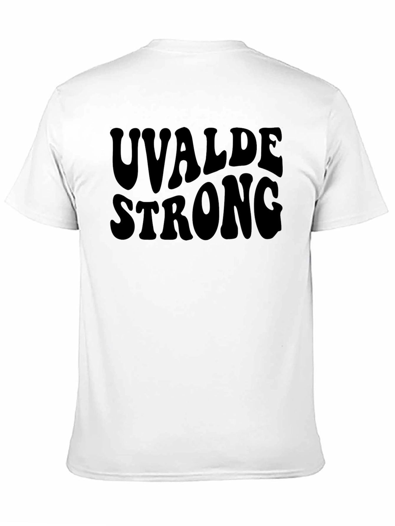 Black Uvalde Strong Black Graphic T-Shirt view 11