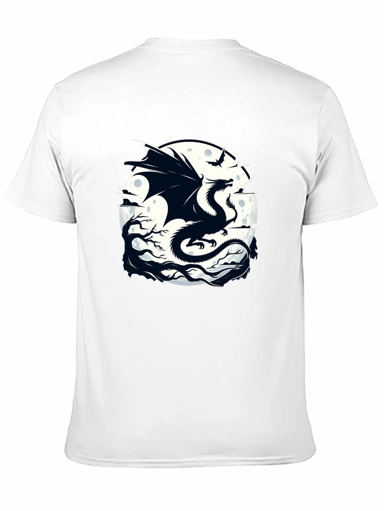 Black Dragon Moon Graphic Tee - Black view 11