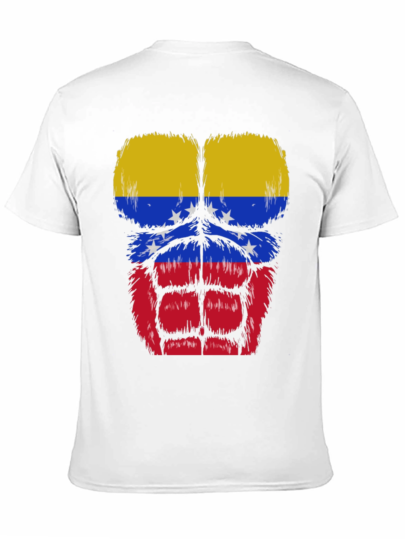 Black Venezuela Flag Muscle Graphic T-Shirt view 11
