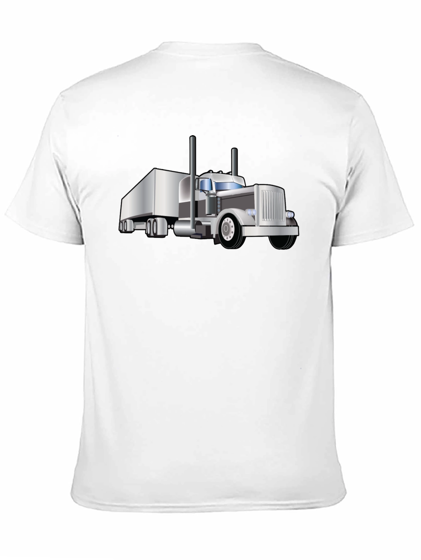 Black Truck Graphic Tee - Black Crew Neck T-Shirt view 11