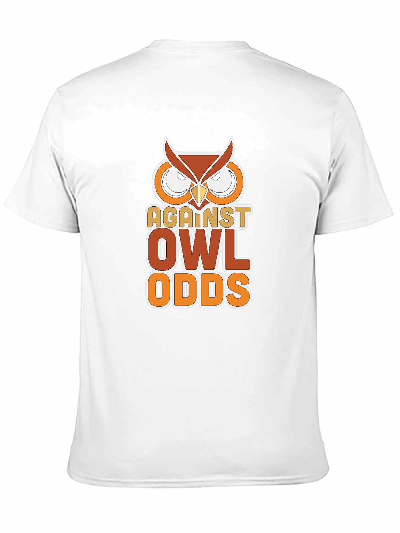 Black Against Owl Odds Graphic T-Shirt - Black view 11