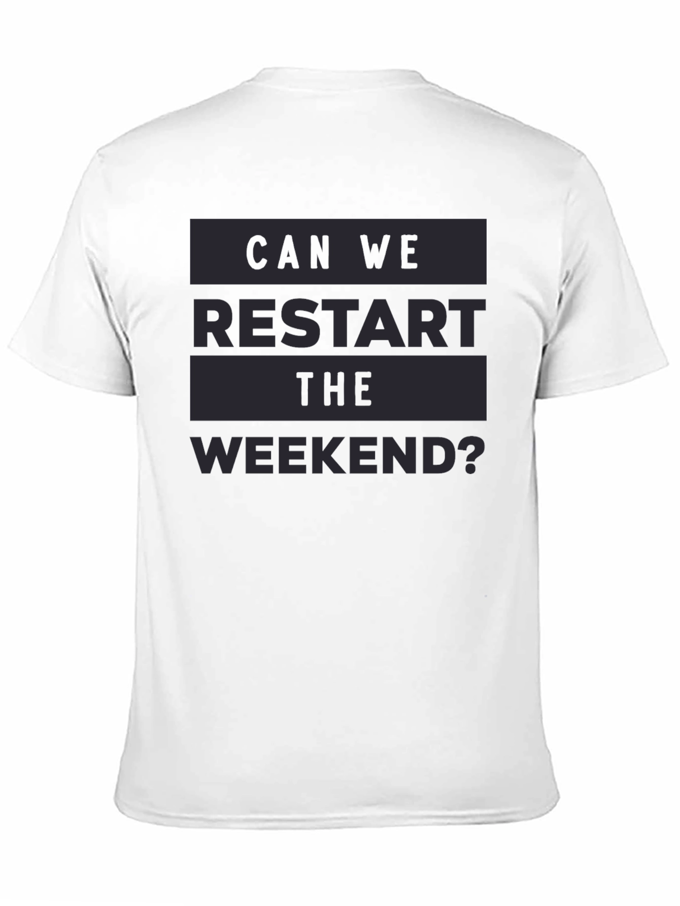 Black Restart the Weekend Graphic Tee view 11