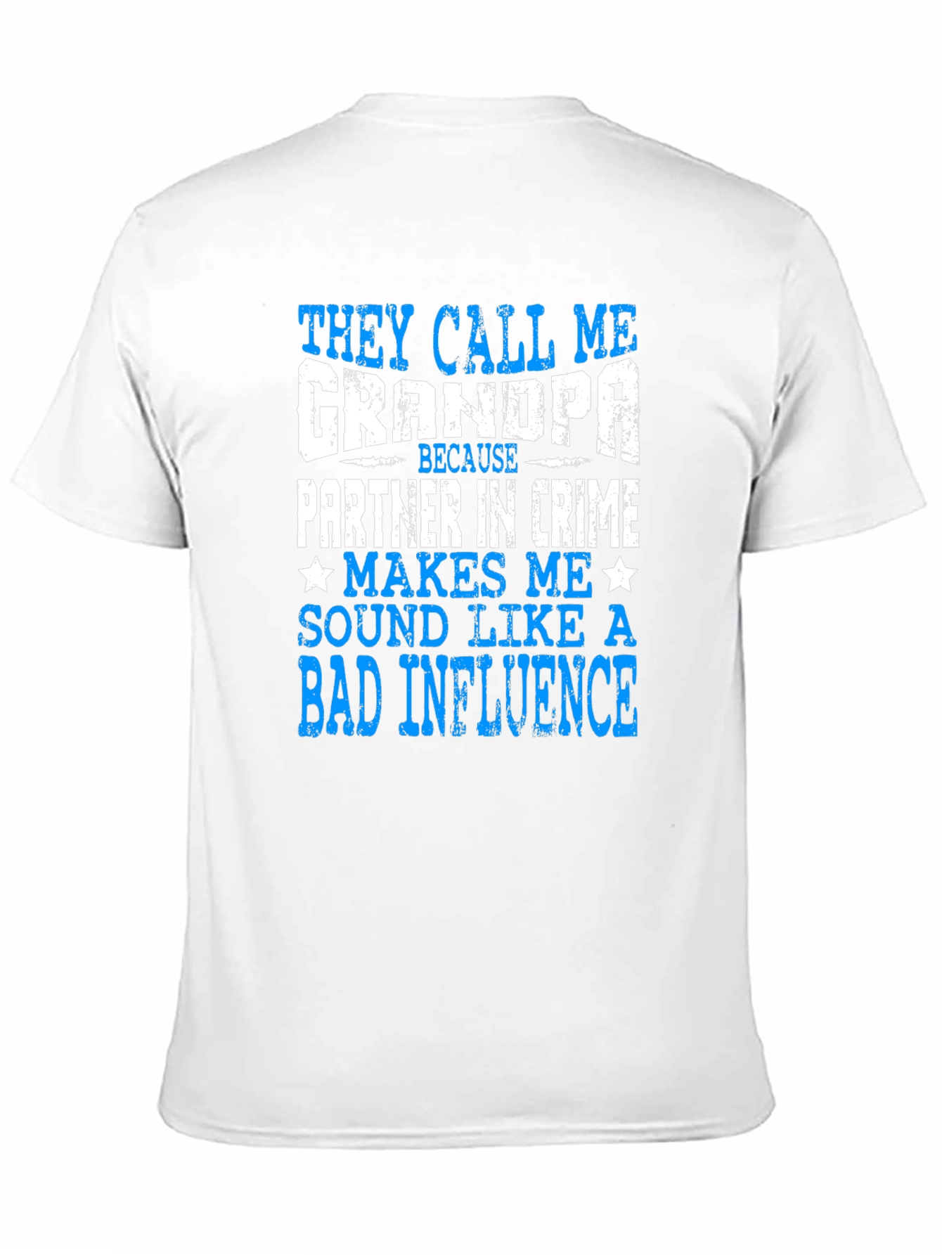 Black Funny Grandpa T-Shirt - Bad Influence view 11