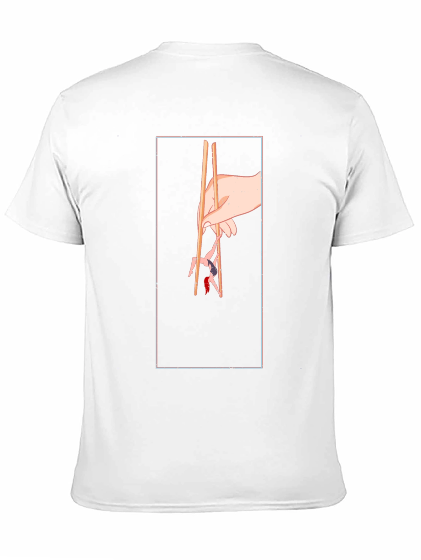 Black Chopstick Art Graphic Tee view 11