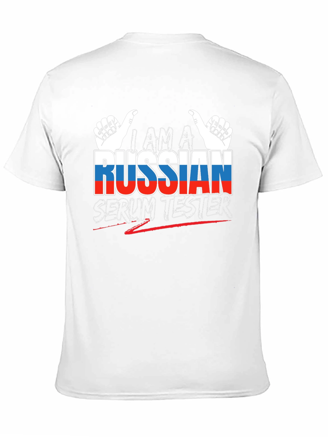 Black I am a Russian Serum Tester Black Graphic T-Shirt view 11