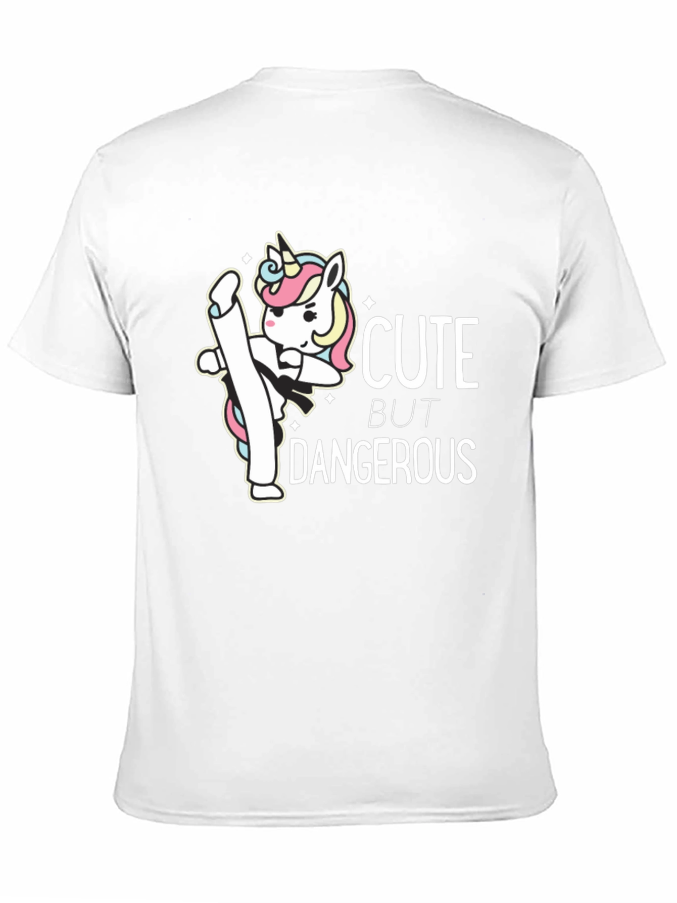 Cute But Dangerous Unicorn Karate T-Shirt - 11
